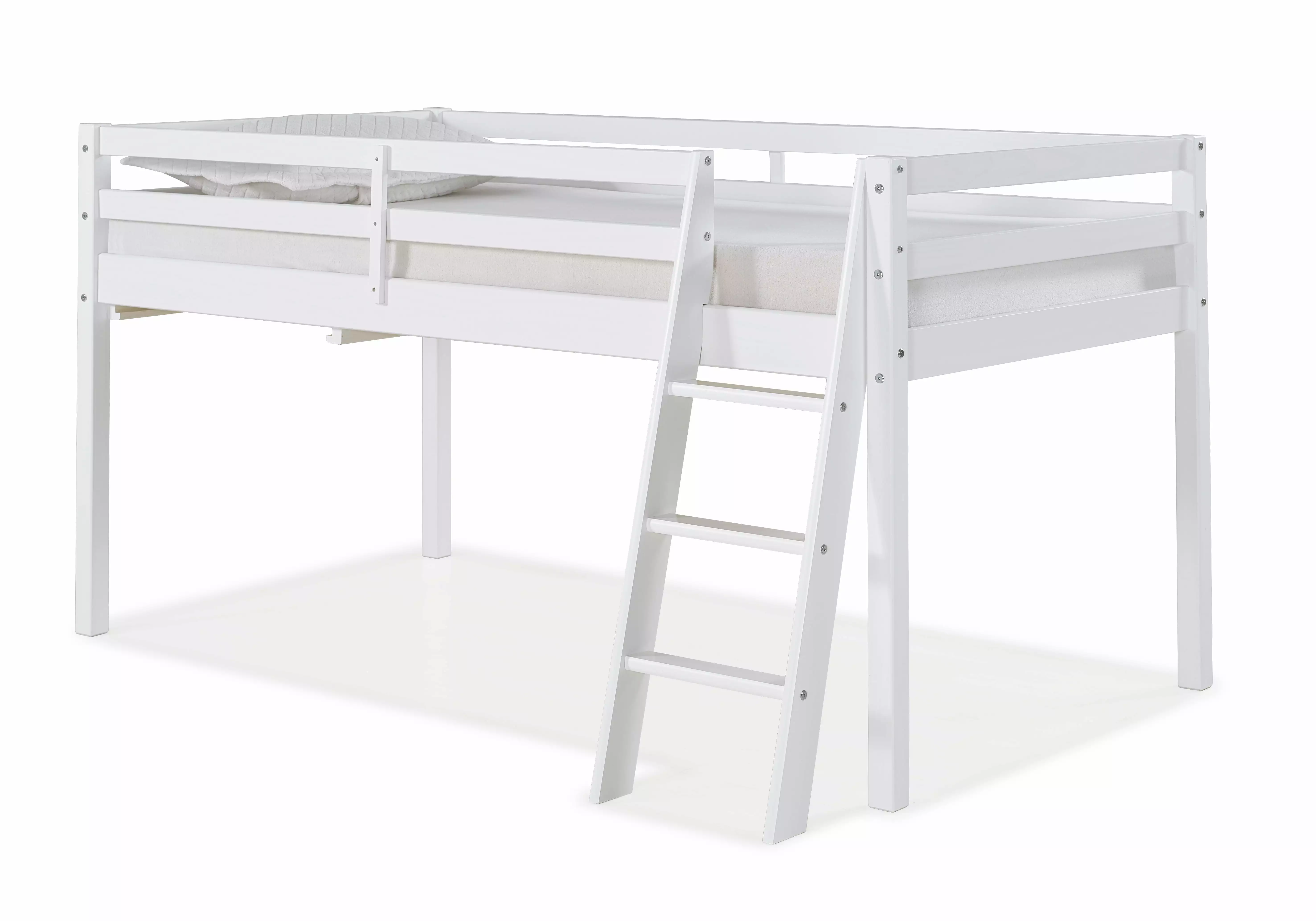 Alaterre Roxy Jr Loft Bed White Kids Space Saving Bedroom Furniture Without Tent
