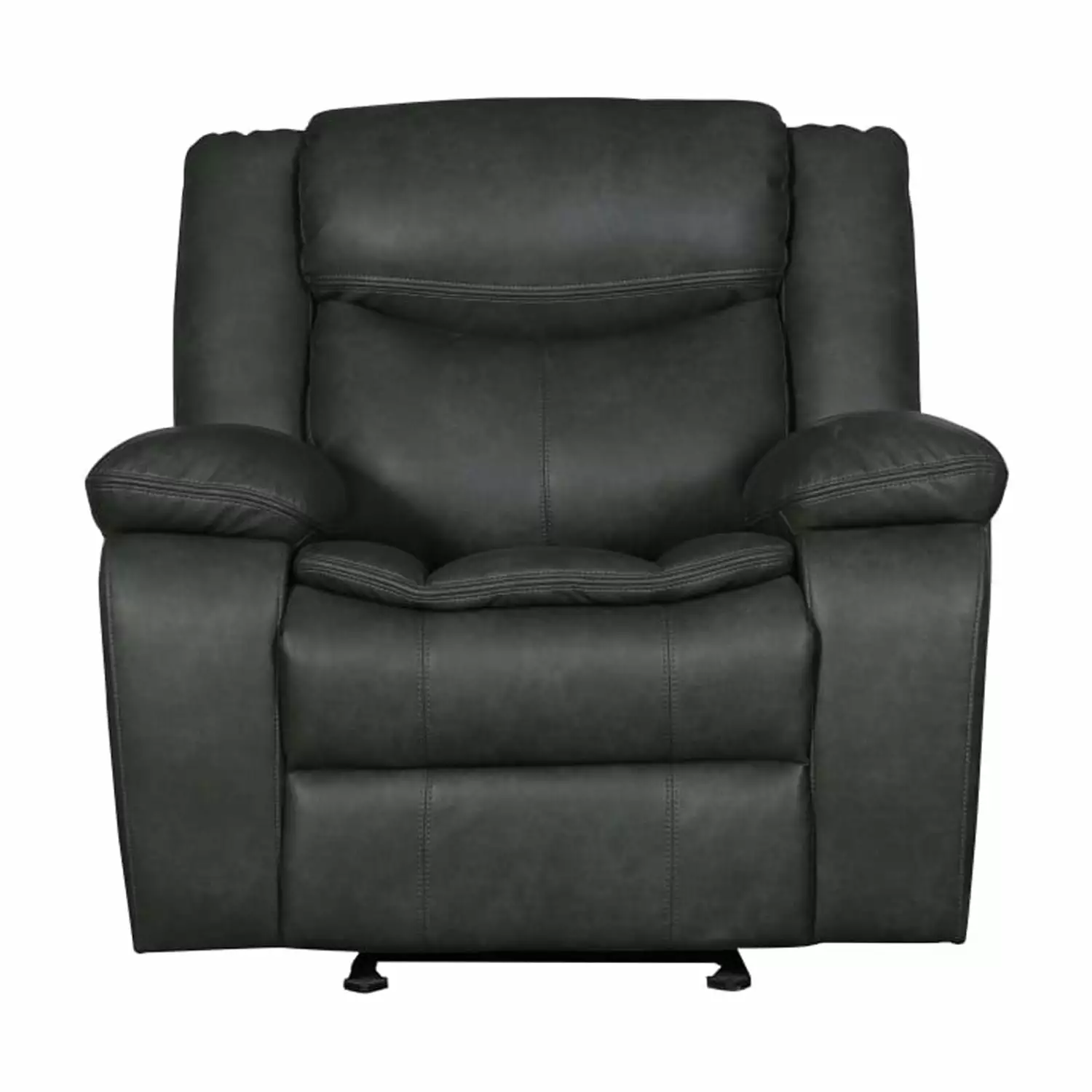 DeeHome Global United Transitional Leather-Air Reclining Chair Home