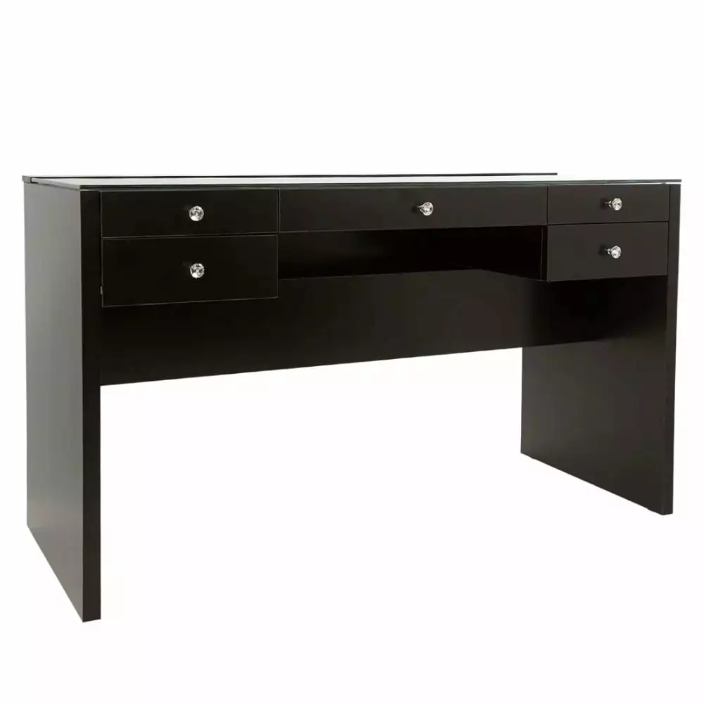 Impressions Vanity SlayStation Plus 3.0 Makeup Vanity Dresser Table Top Five Drawers - Black IMPRESSIONS VANITY ?? COMPANY