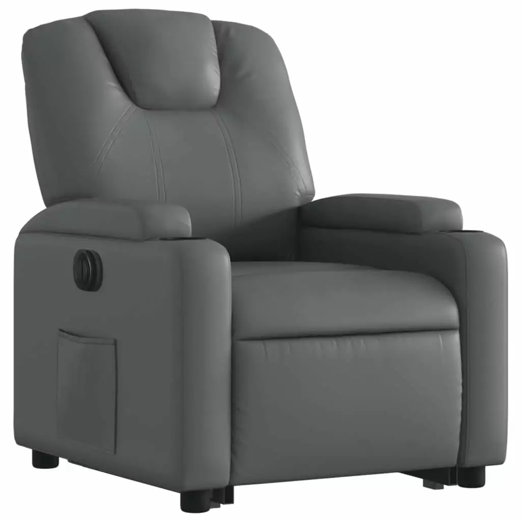 Andoer Faux Leather Recliner Chair Manual Reclining Theater Seat