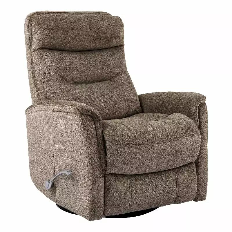 Bowery Hill Polyester Manual Swivel Glider Recliner Heather Brown - Cozy Comfort
