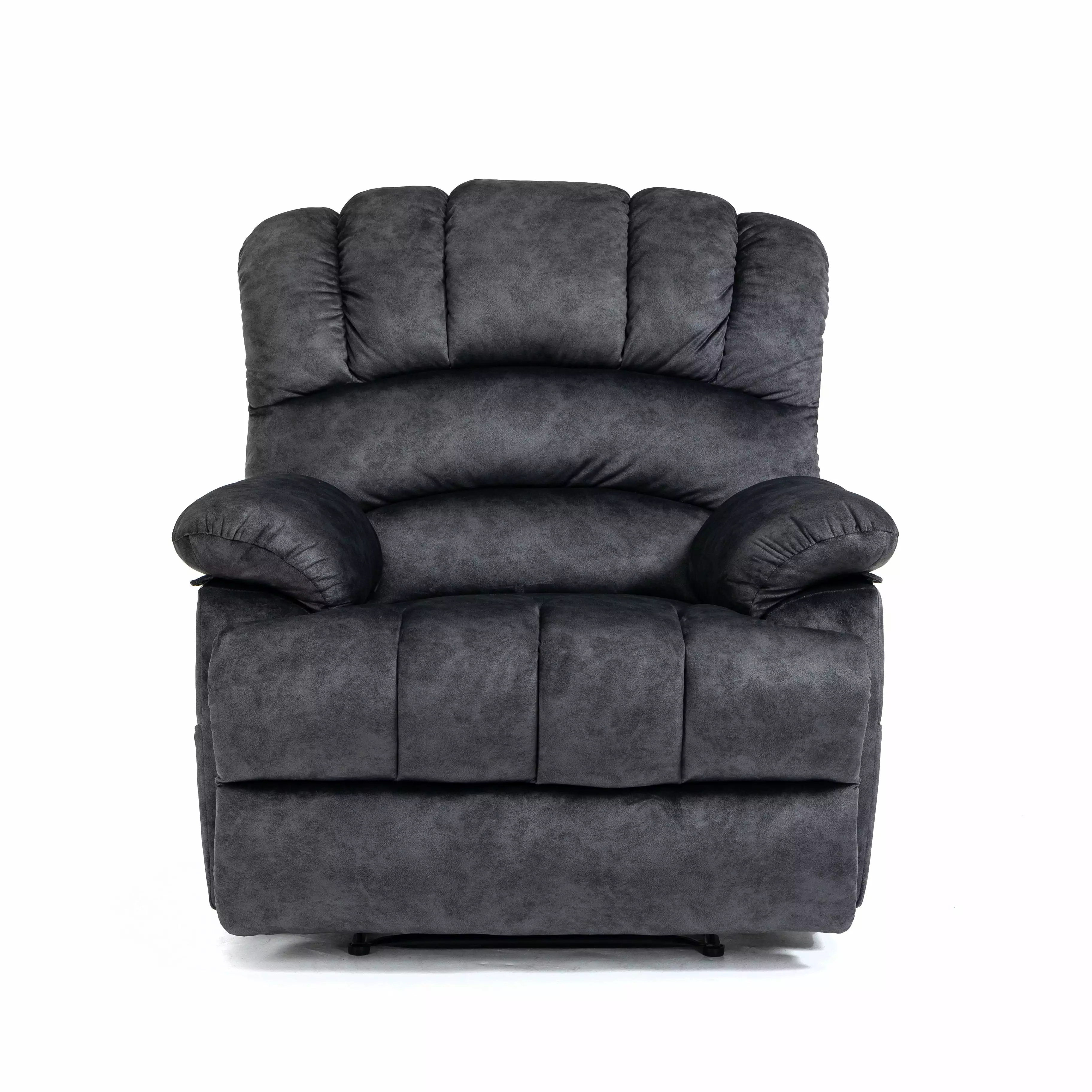 CoSoTower Large Manual Recliner Chair Gray Fabric Living Room