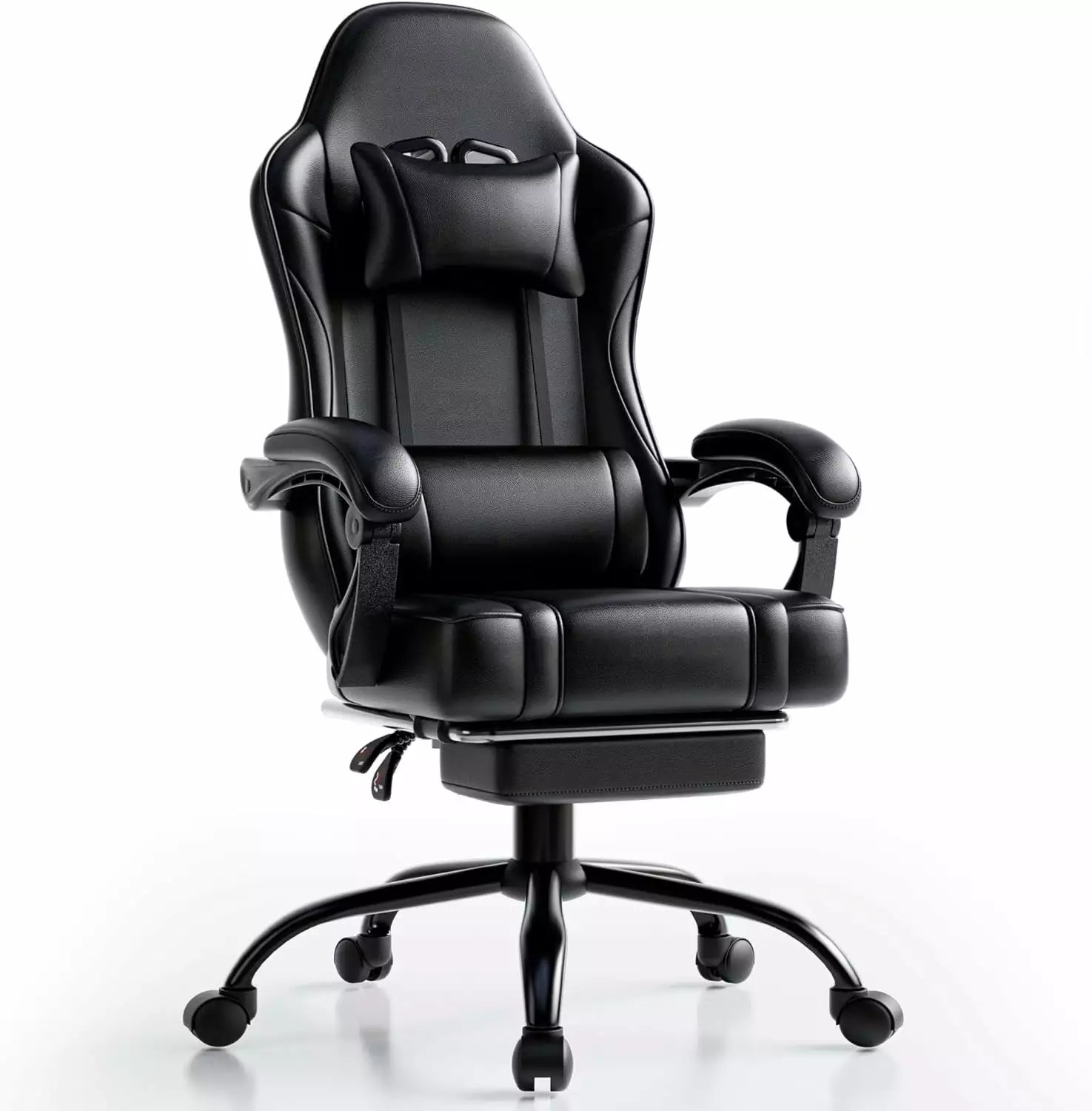 Video Game Chair Adults Massage Gaming Chair Footrest Adjustable Lumbar Pillow Gamer Chair Kids Comfortable Computer Chair...