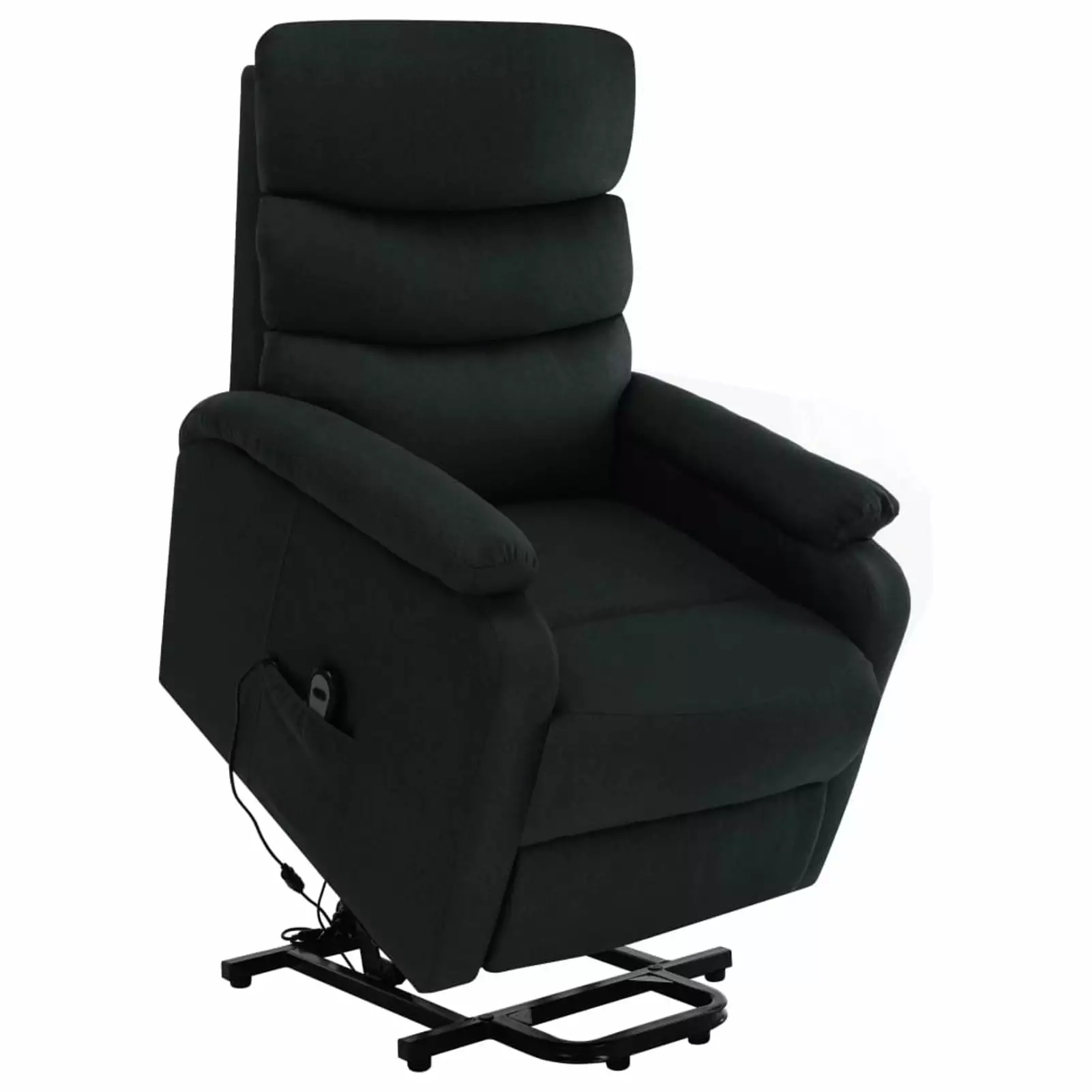 Ametoys Lift Massage Recliner Chair Black Fabric Adjustable Features Aibecy