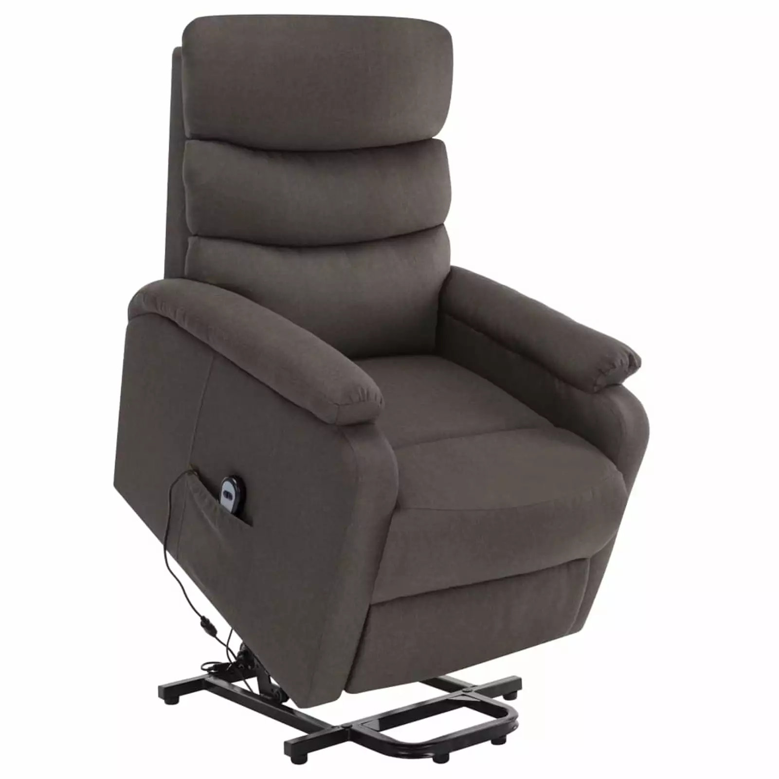Suzicca Lift Massage Recliner Taupe Fabric Elderly Comfort ammoon