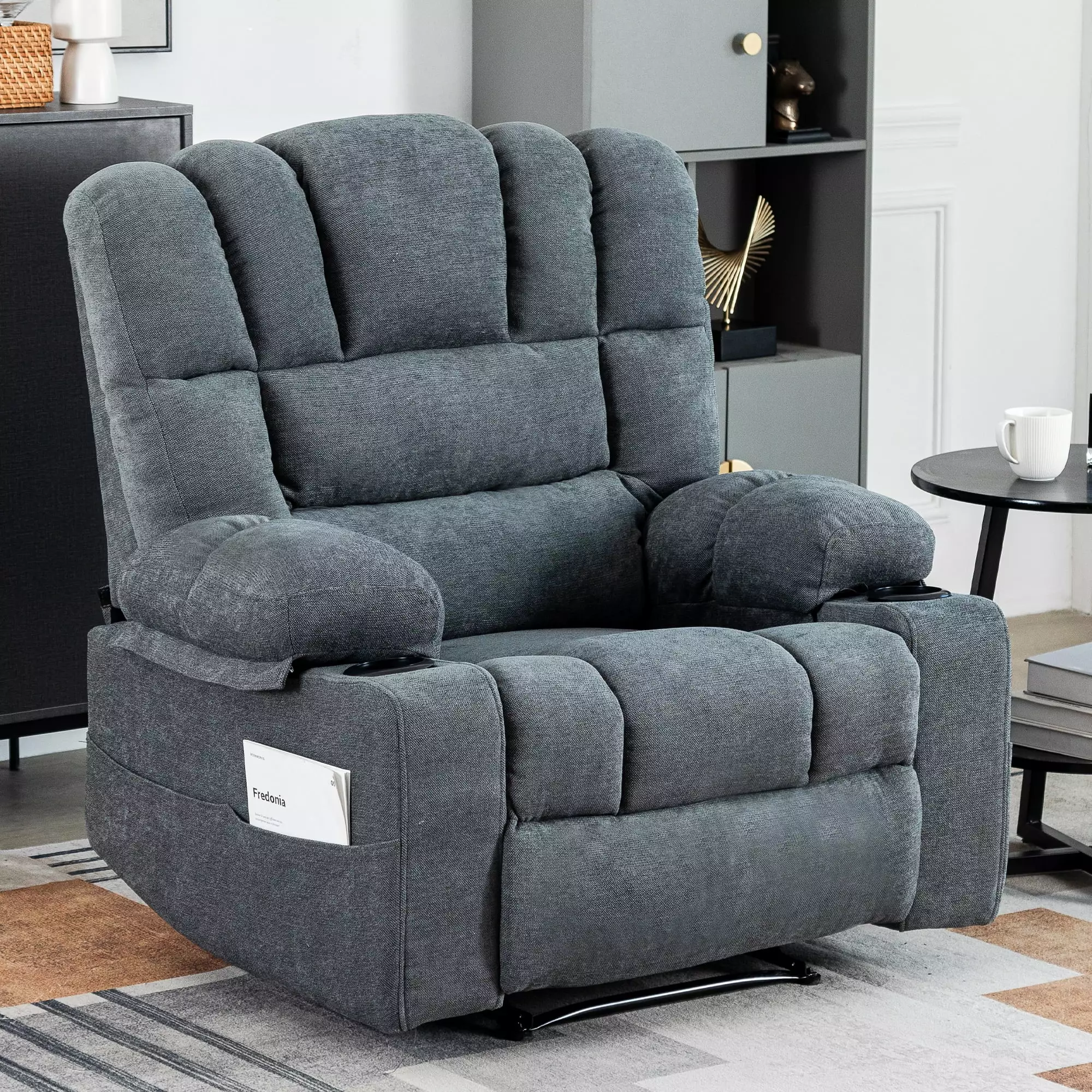 CoSoTower Massage Recliner Chair Sofa Heating Vibration Living Room