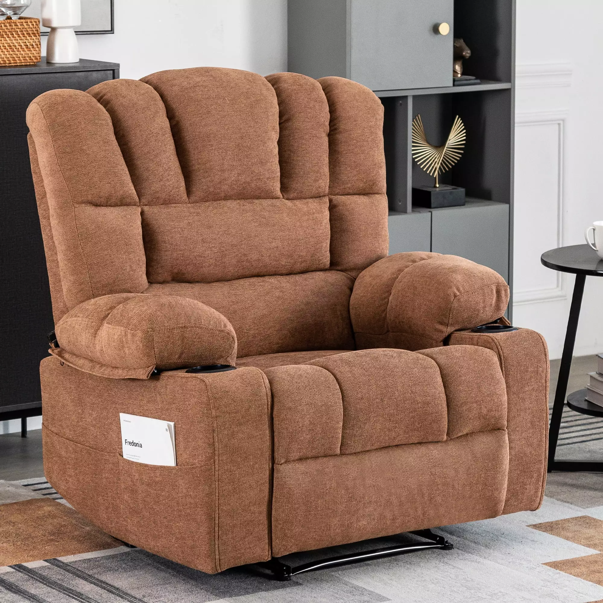 CoSoTower Massage Recliner Chair Sofa Heating Vibration Comfortable Lounge Chair