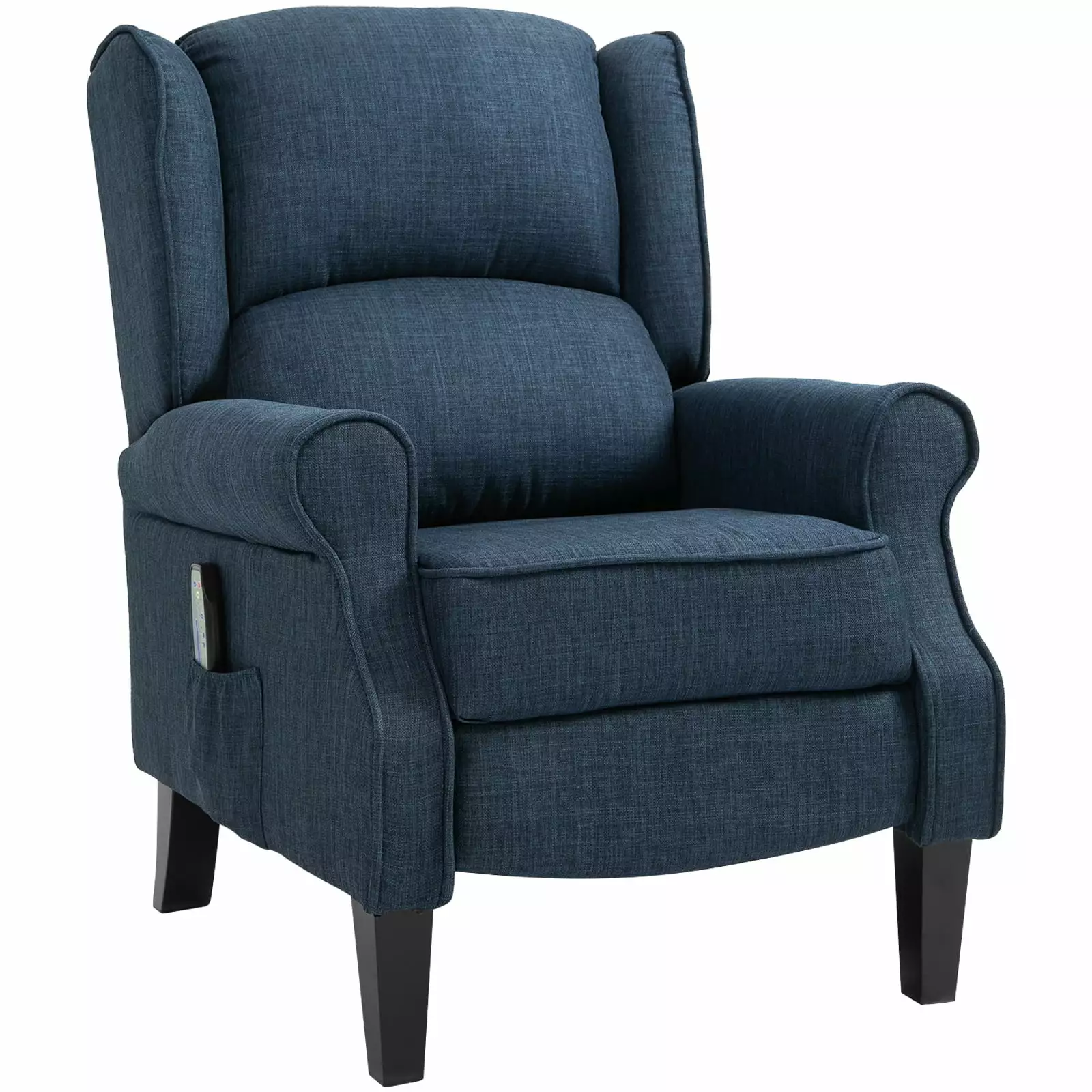 CoSoTower Massage Recliner Sofa Heat Function and Remote Control Blue