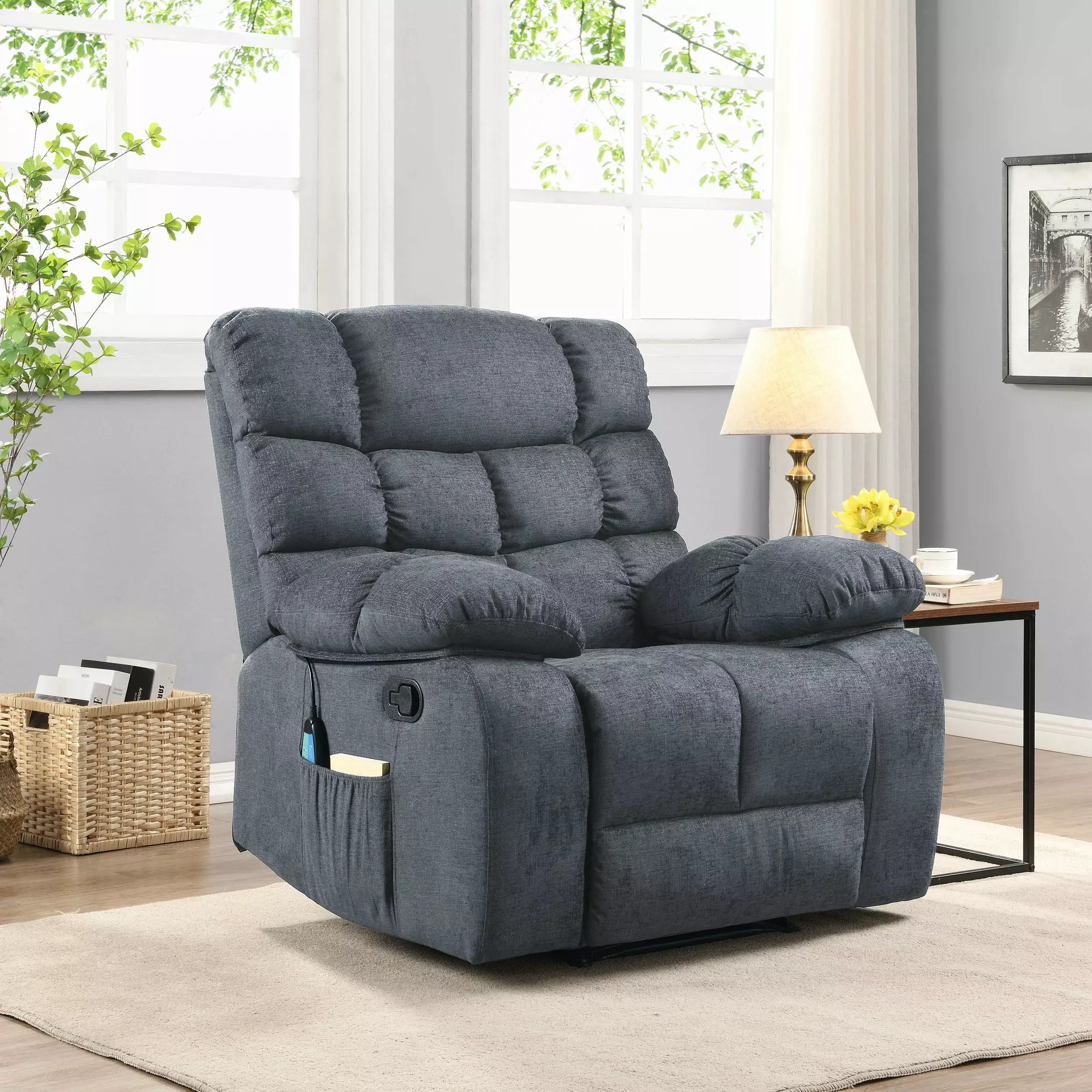 DeeHome Massage Recliner Chair Heat and Power Lift Function