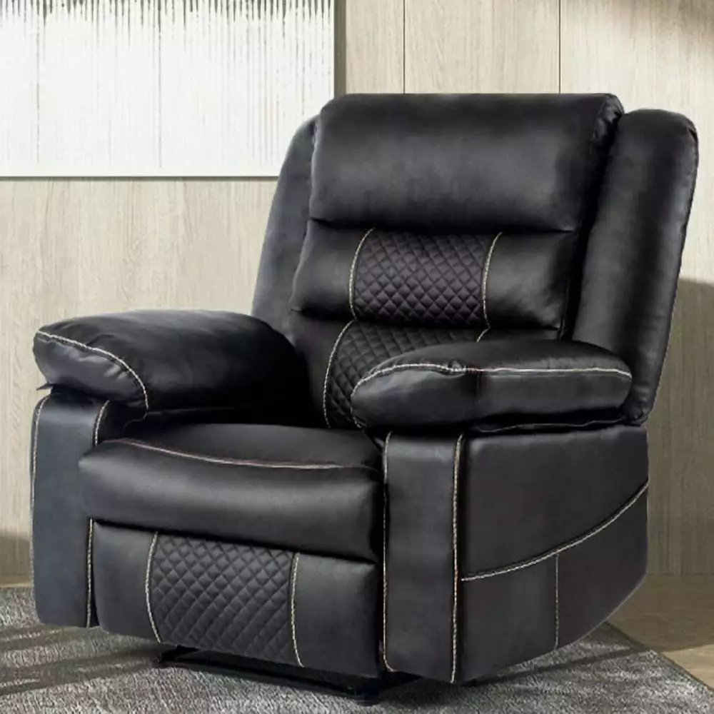 Breathable Leather Massage Recliner Chair Manual Living Room Reclining Sofa Comfortable Hypeshops