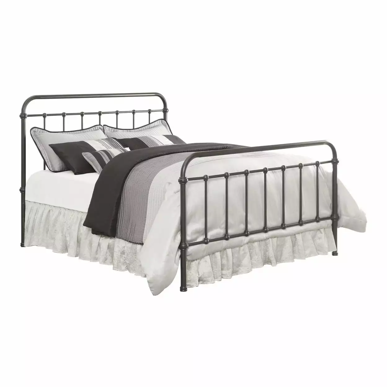 Livingston Twin Panel Metal Bed Dark Bronze - Sturdy Twin Size Bed Frame Elegant Dark Bronze Finish Coaster Company