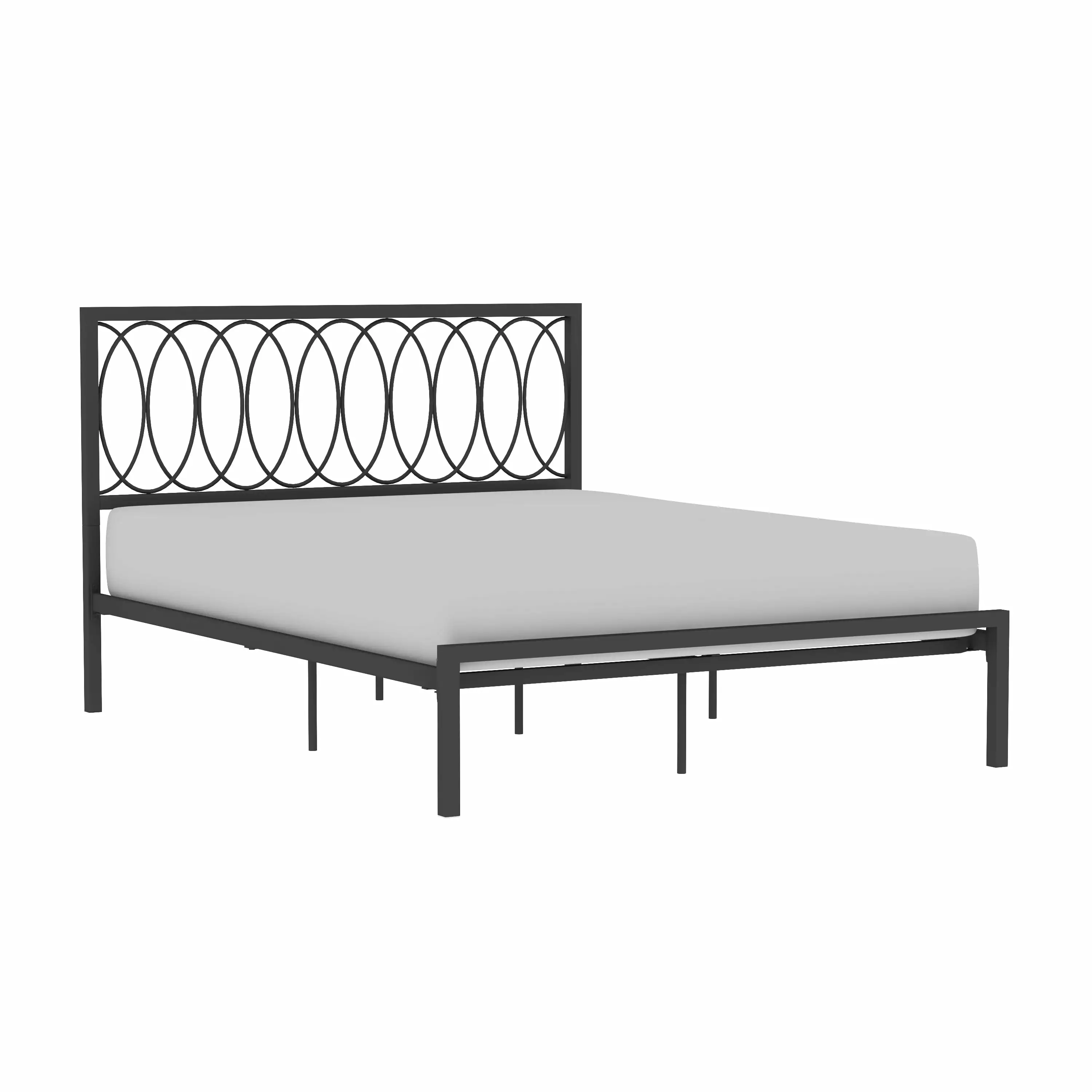 Hillsdale Furniture Naomi Complete Queen-Size Metal Bed Frame Gray