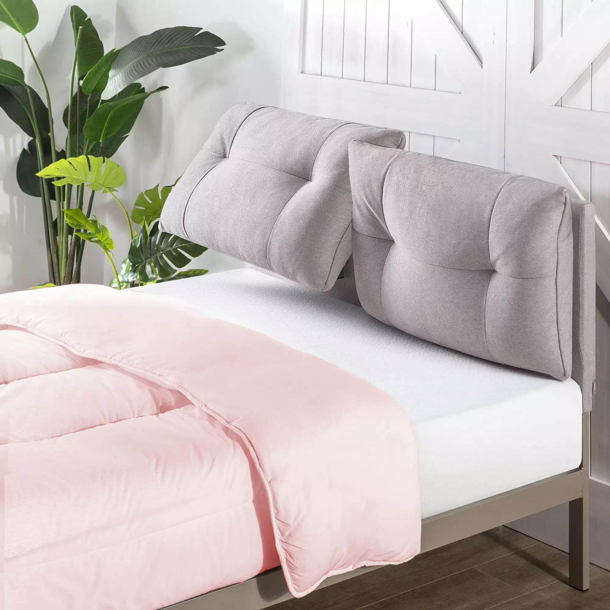 Zinus 34 Avery Metal Platform Bed Reclining Headboard Full Size