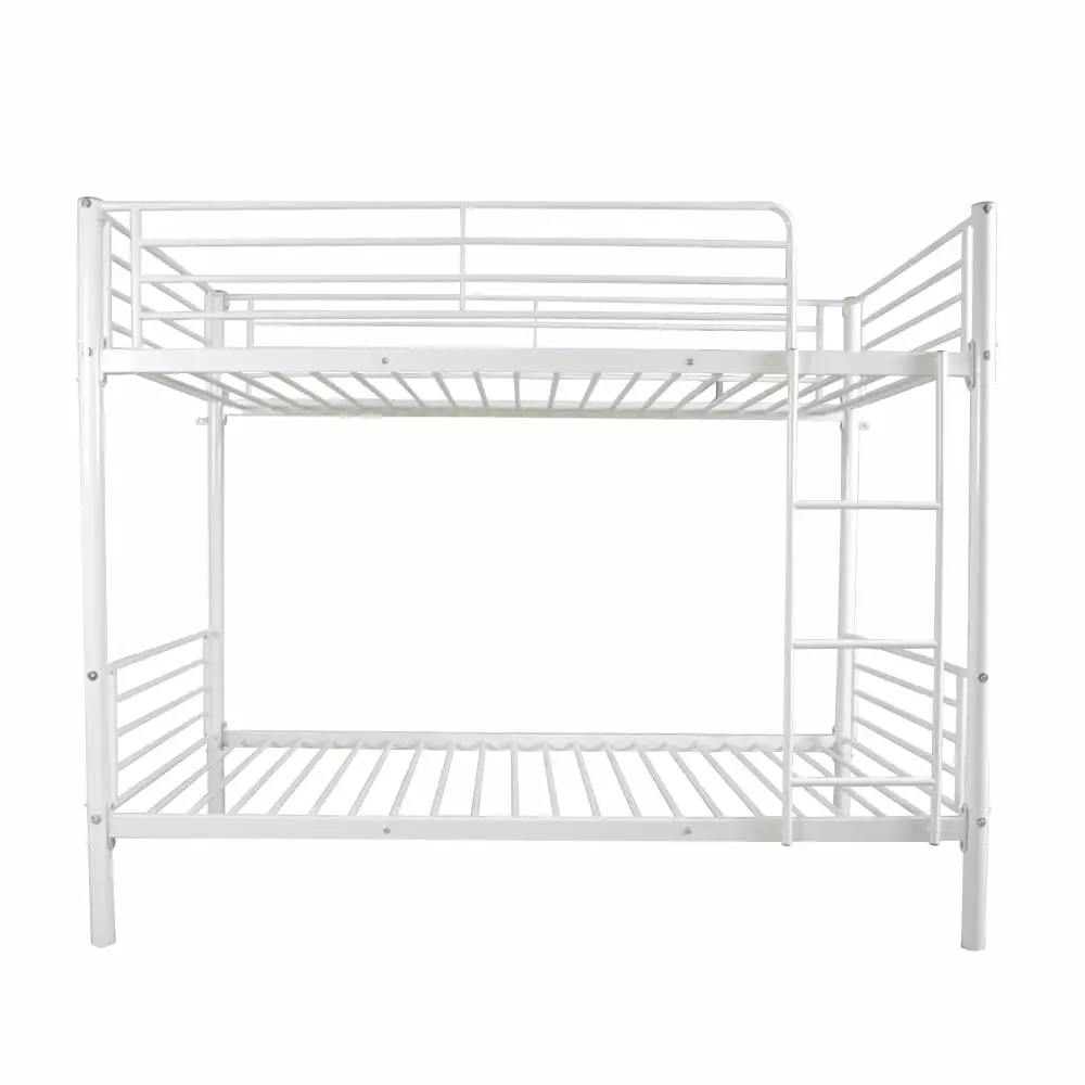 Metal Bunk Bed Twin Over Twin Sturdy Heavy Duty Bunk Beds Ladders Space Saving No Box Spring Needed Boys Girls Teens Adult...