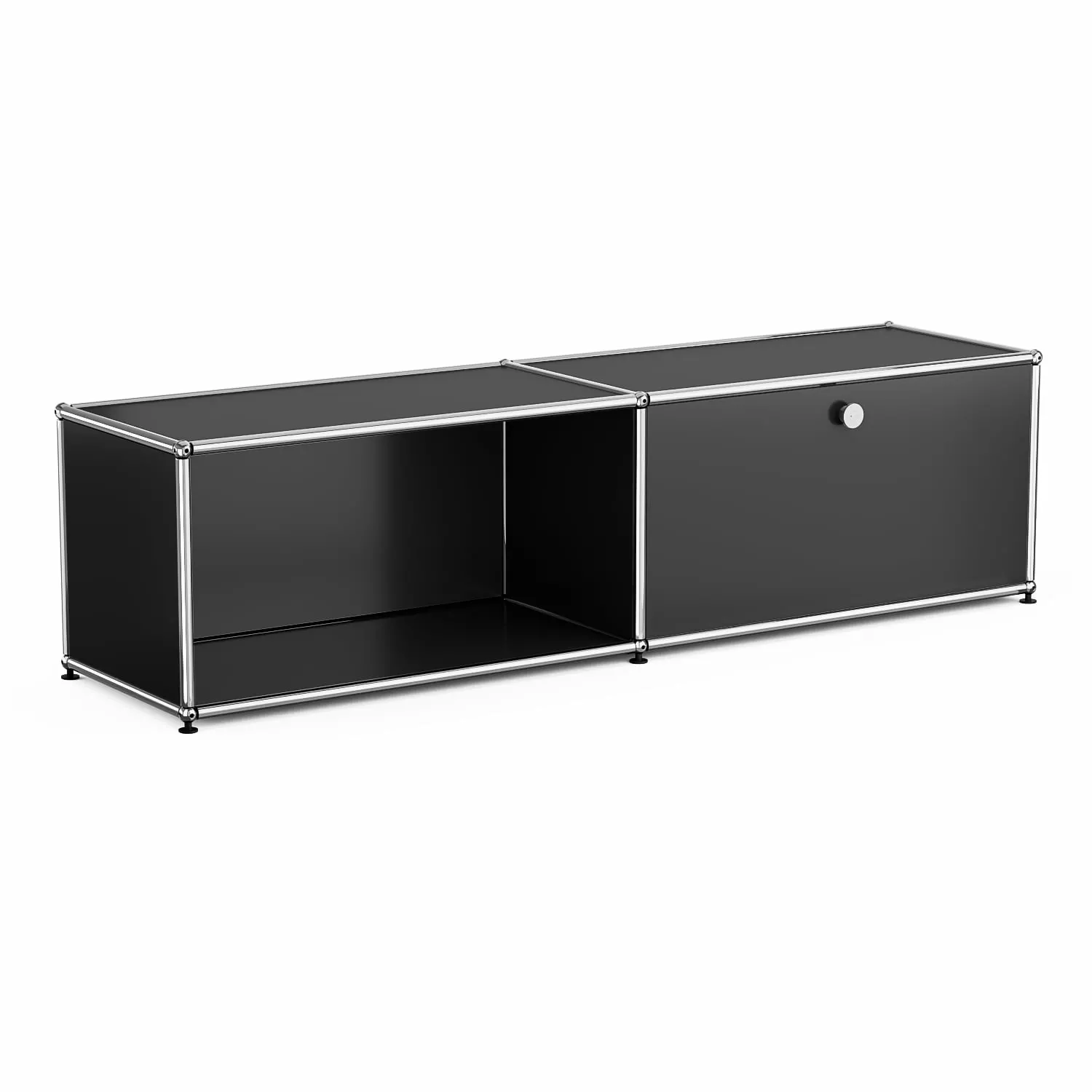 Raffle Pinker Metal Storage Cabinets Door Modern Steel Locker Black
