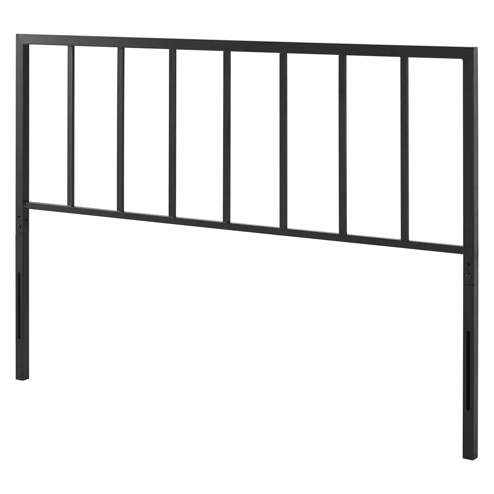Queen Size Metal Steel Headboard Black Modern Contemporary Urban Design Bedroom Master Guest Suite
