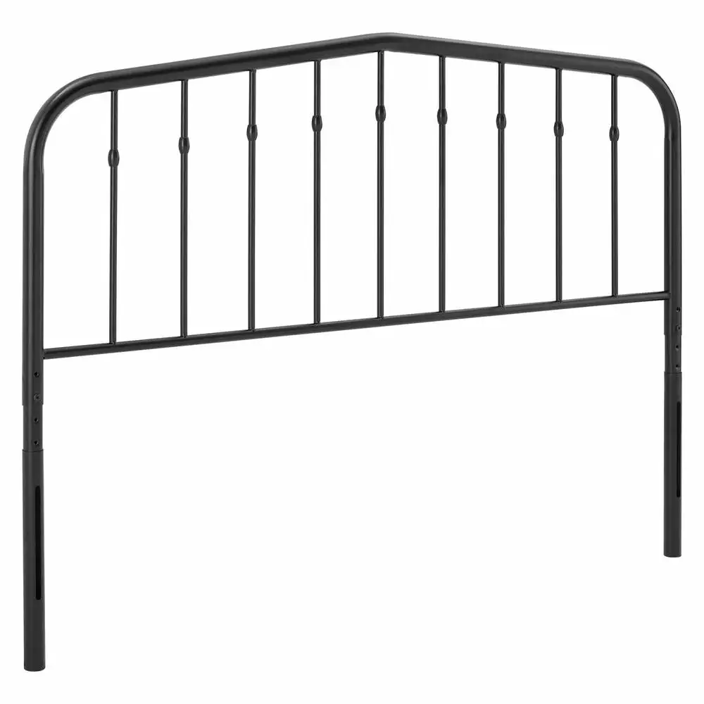 Modway Lennon King Metal Headboard Black Modern Bedroom Decor