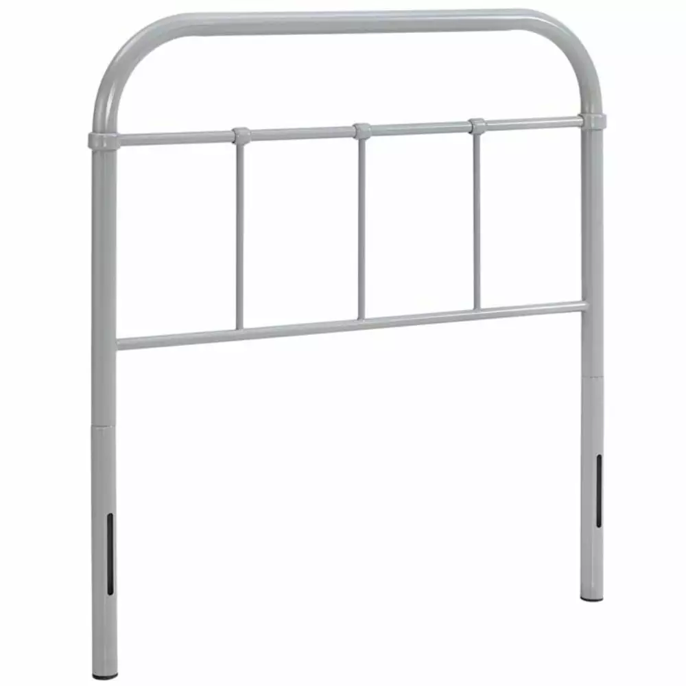Serena Twin Steel Headboard Gray Modway