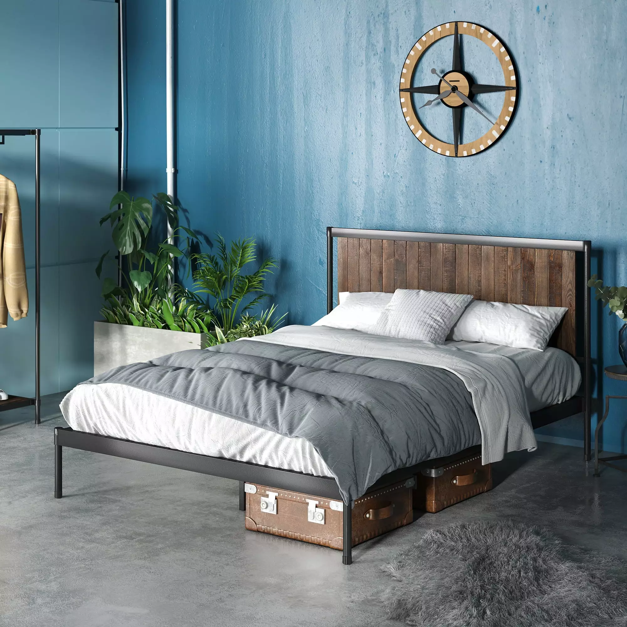 Zinus Wesley 42 Metal Platform Bed Frame Queen Size Adults
