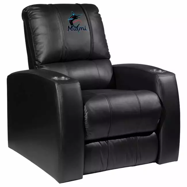 DreamSeat Miami Marlins MLB Relax Recliner Primary Logo
