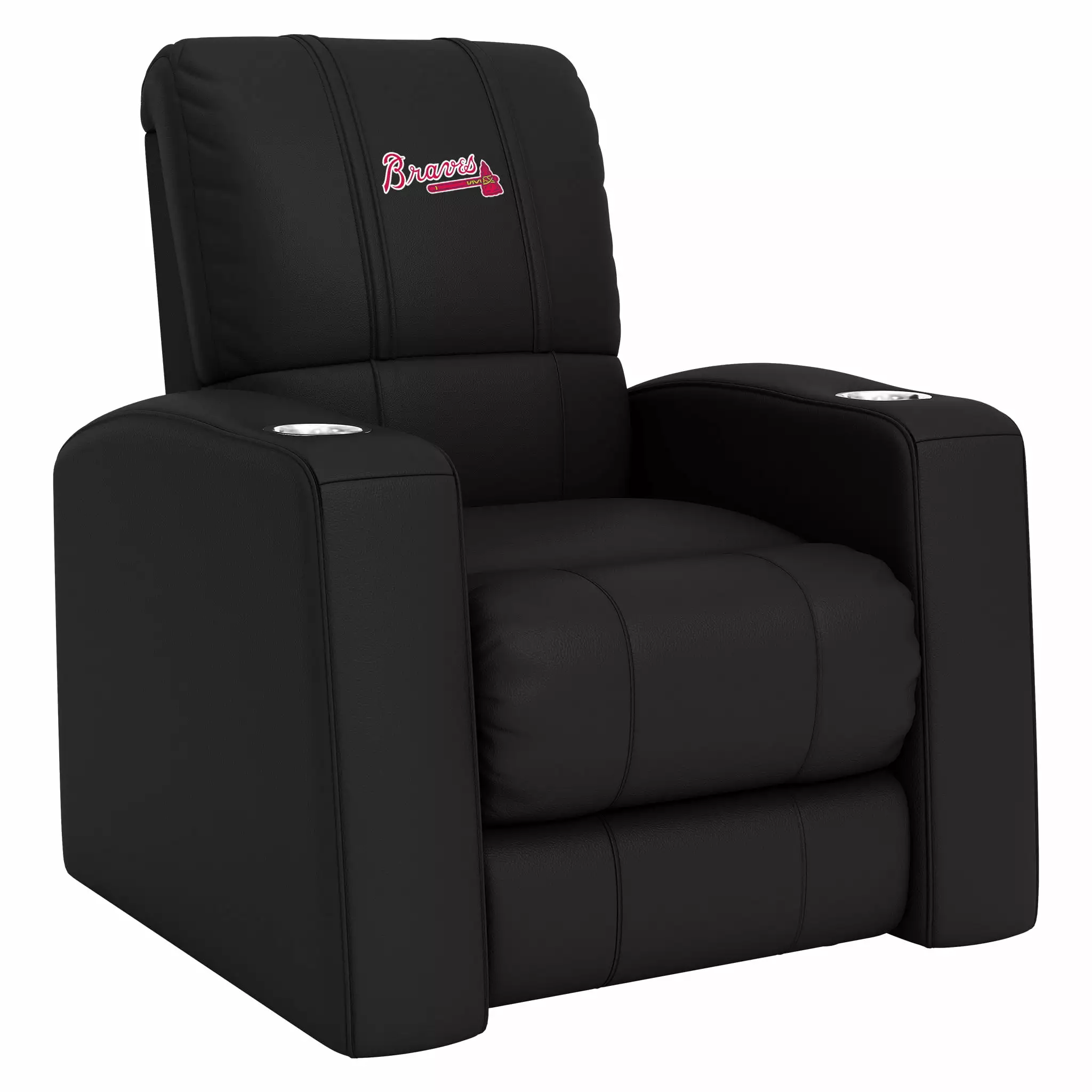 DreamSeat Relax Black Recliner Embroidered Atlanta Braves Logo