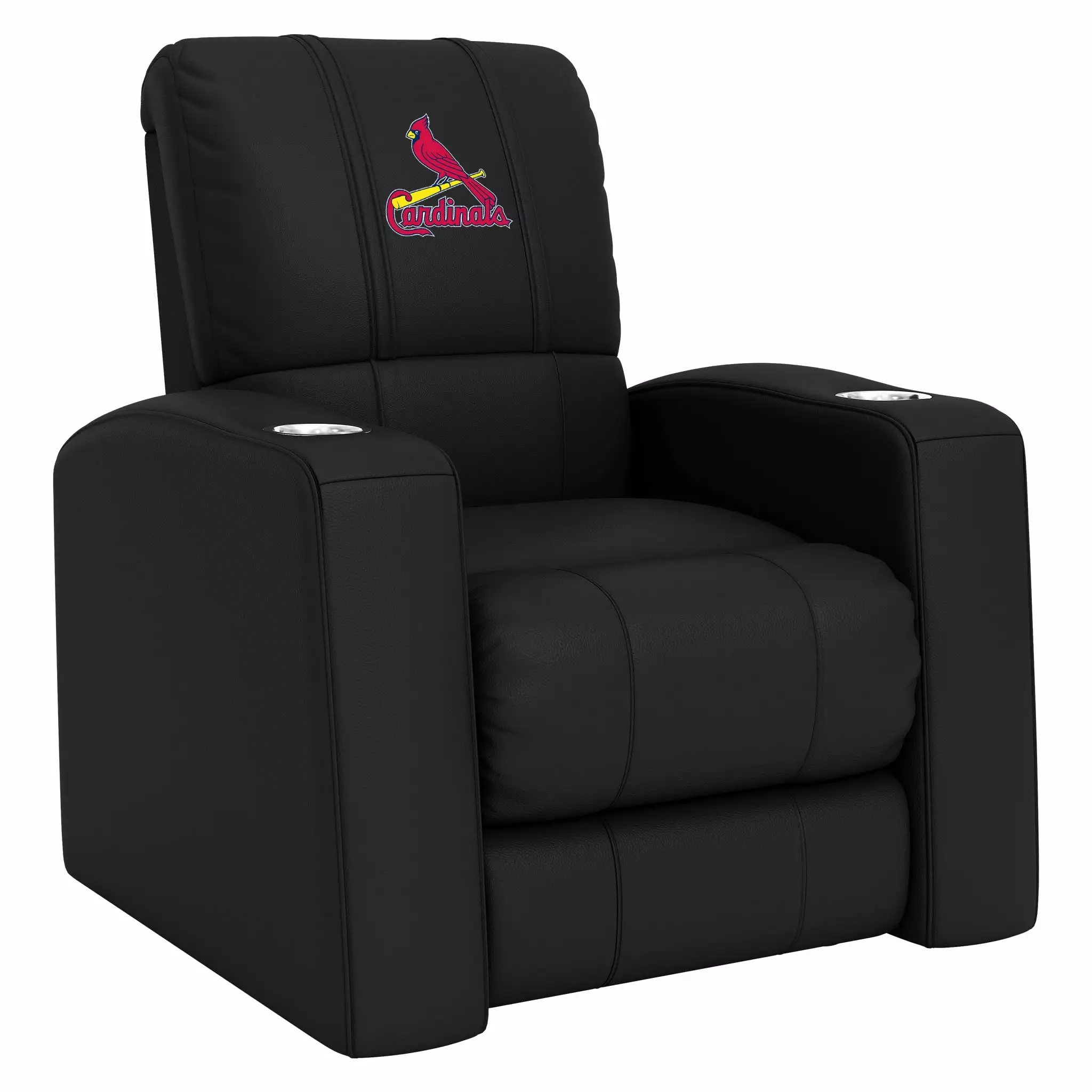 DreamSeat Relax Black Recliner Embroidered St Louis Cardinals Logo