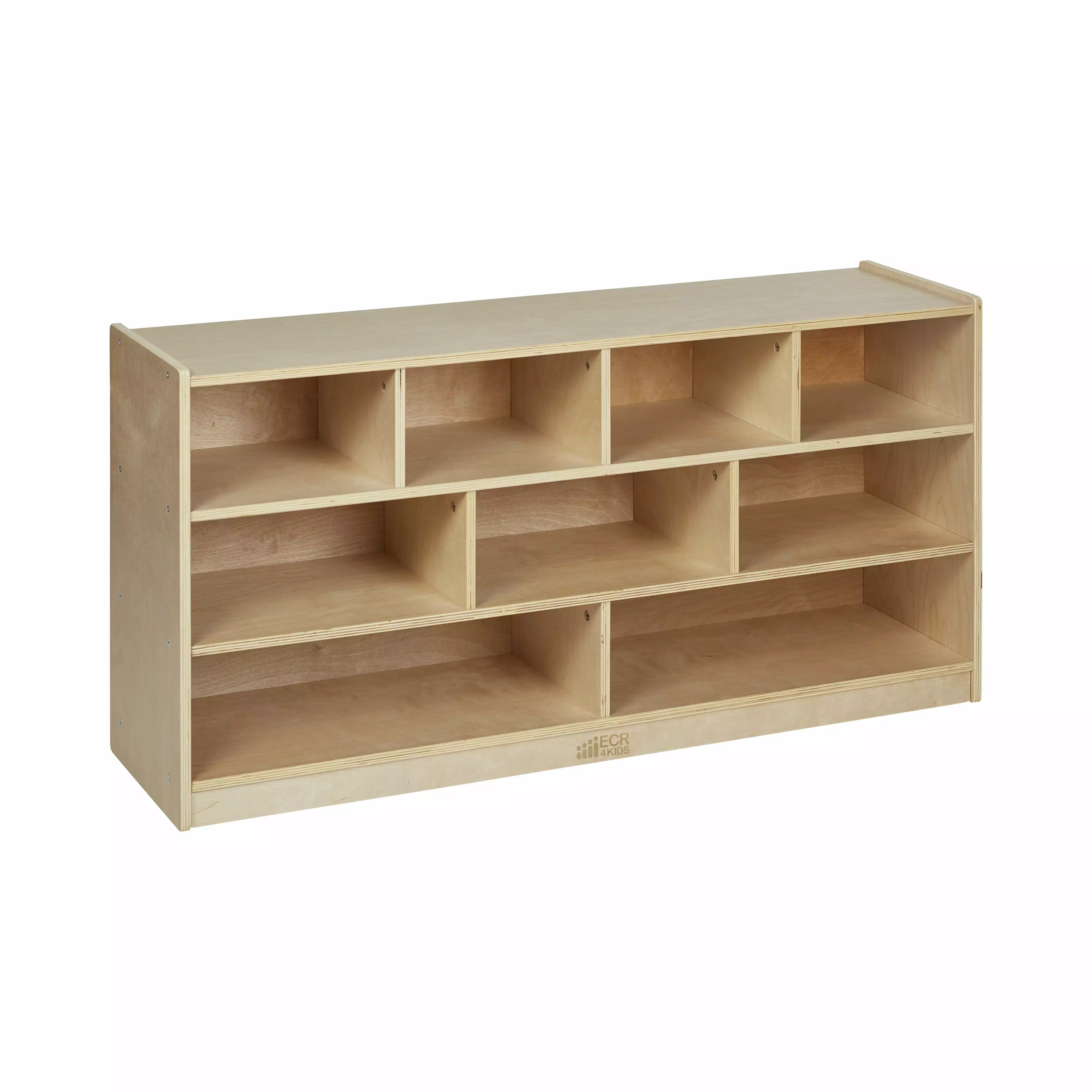 ECR4Kids Mobile Block Storage Cart Large Natural