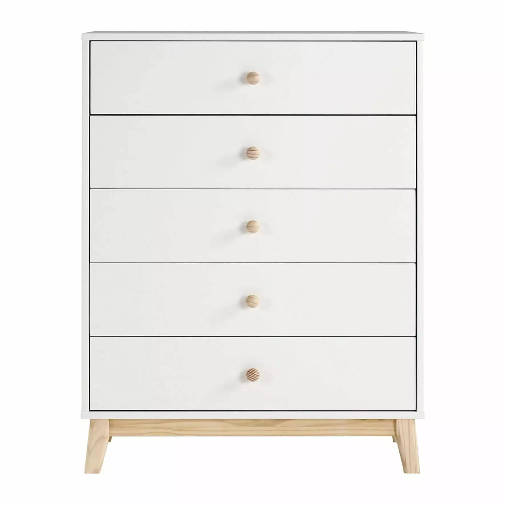 Alaterre MOD 35 W 5-Drawer Chest White Finish