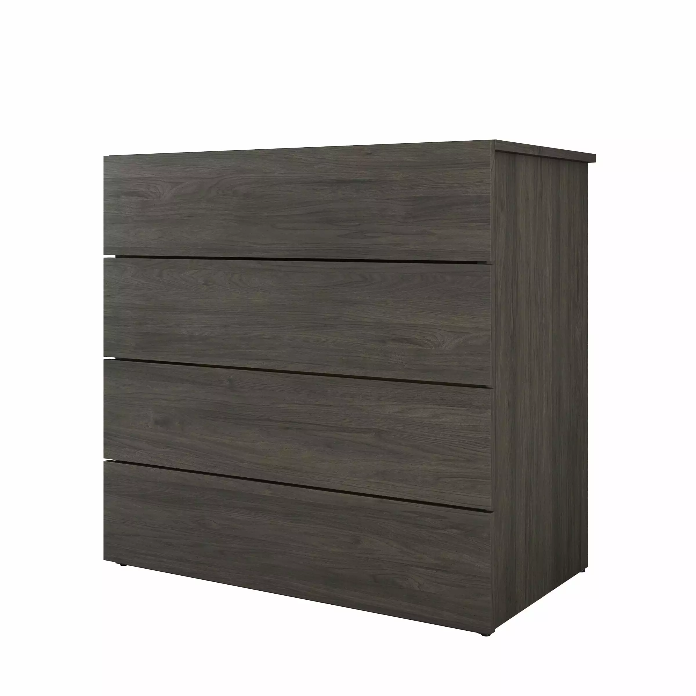Nexera Modern 4 Drawer Chest Bark Grey Contemporary Bedroom Furniture
