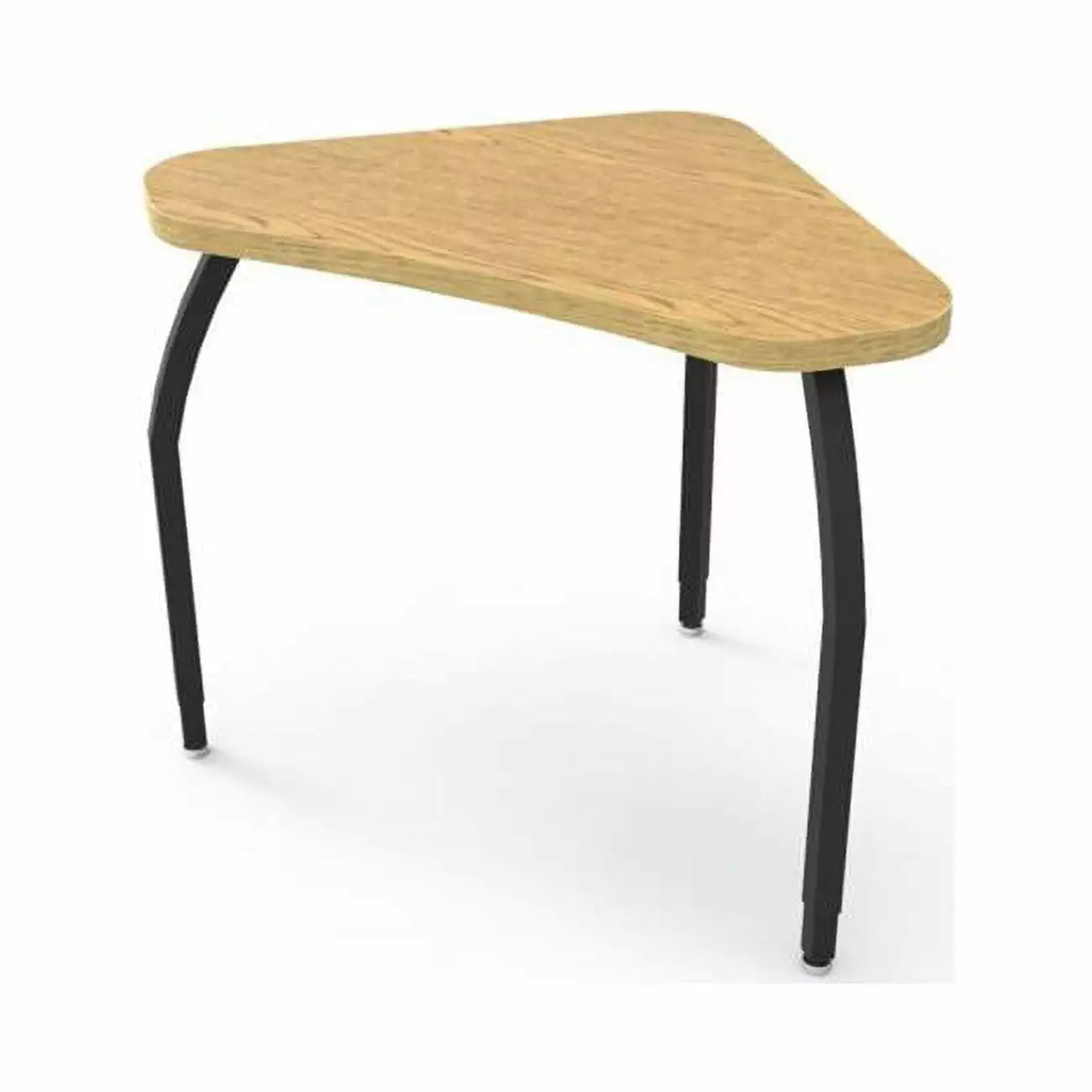 Elo Connect 4 Desk Fusion Maple Laminate Adjustable Silver Legs 26-31 x 36 x 24 ComfortCreator