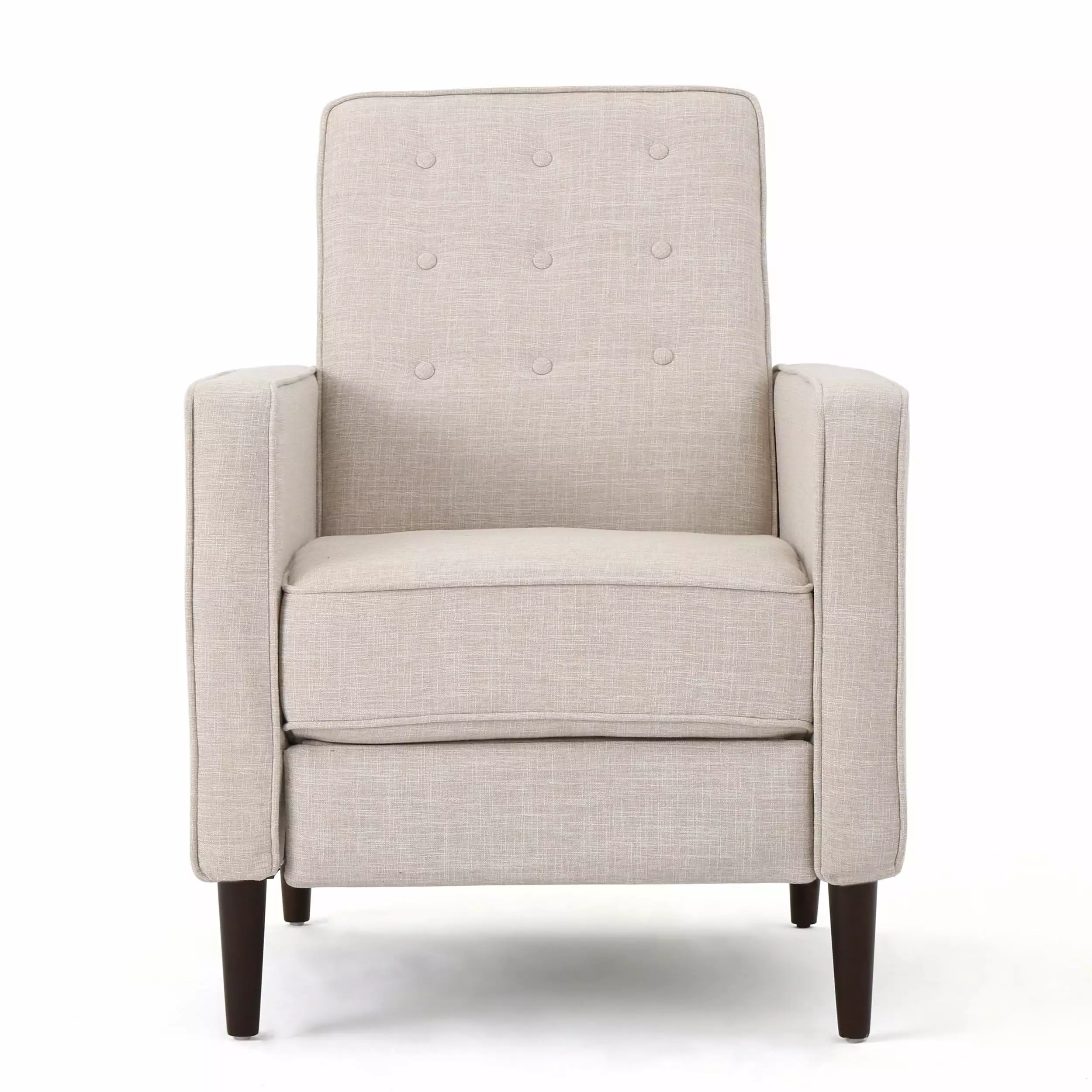 GDF Studio Macedonia Mid-Century Modern Button Tufted Fabric Recliner GDFSTUDIO