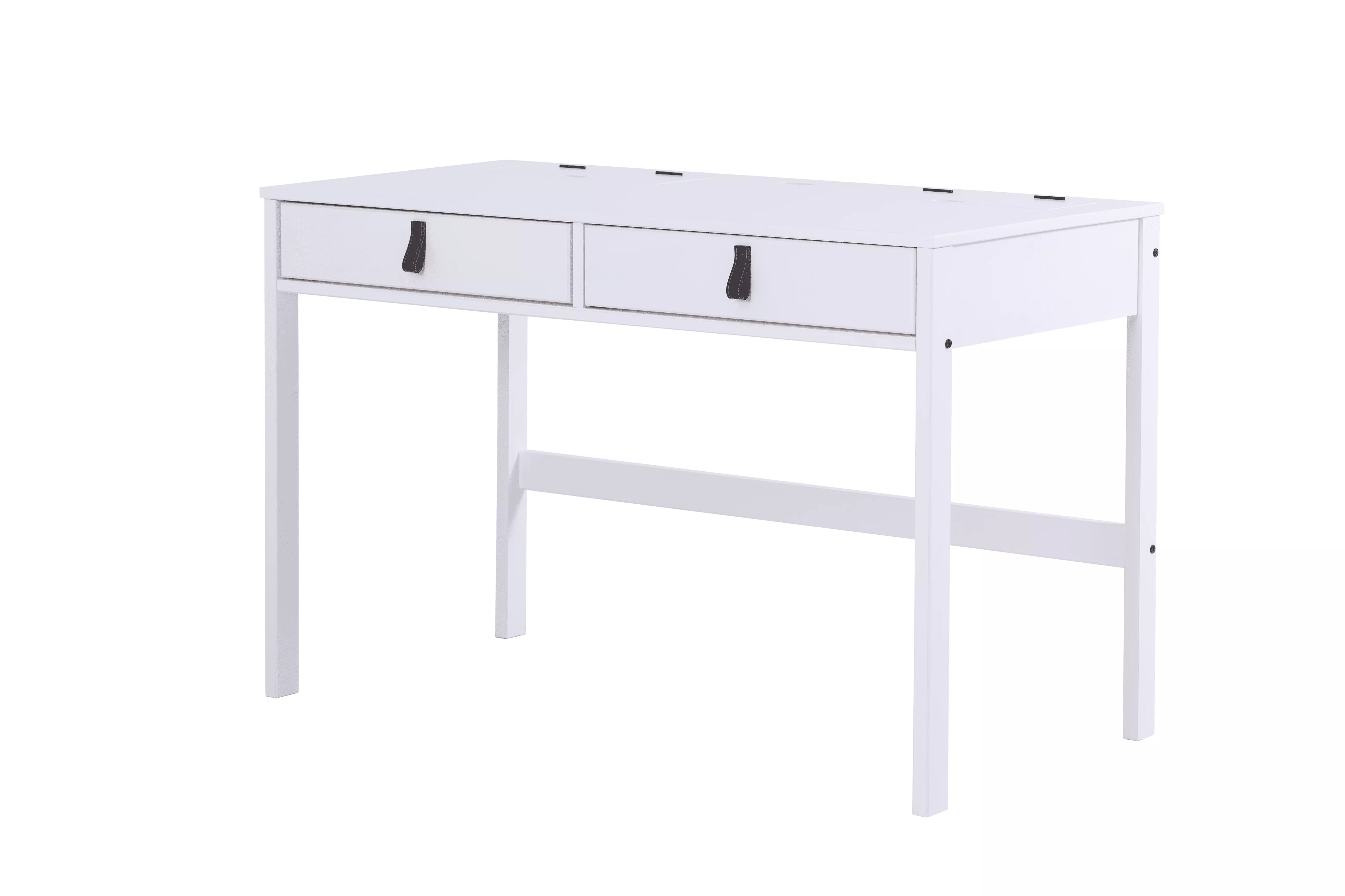 Memomad Bali Modern Office Desk Drawers Intelligent Storage 47 Width White Wood