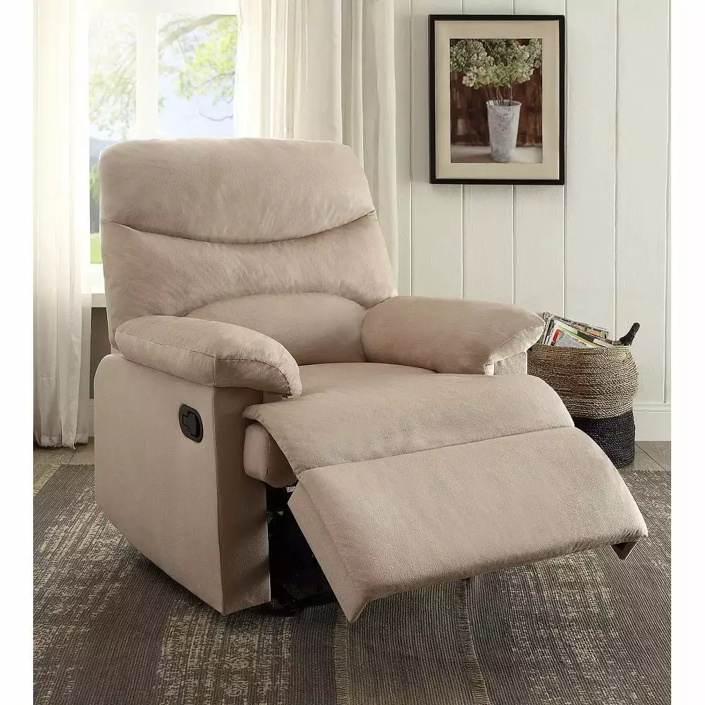 CoSoTower Recliner Beige Woven Fabric Motion Functionality