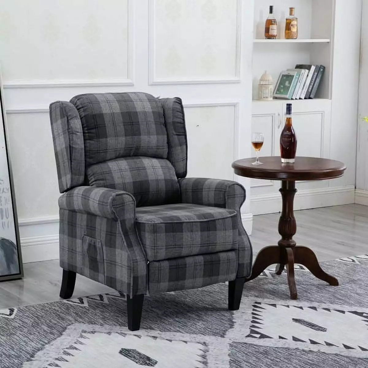 Modern Comfortable Upholstered Leisure Chair Multifunctional Recliner Footrest SY