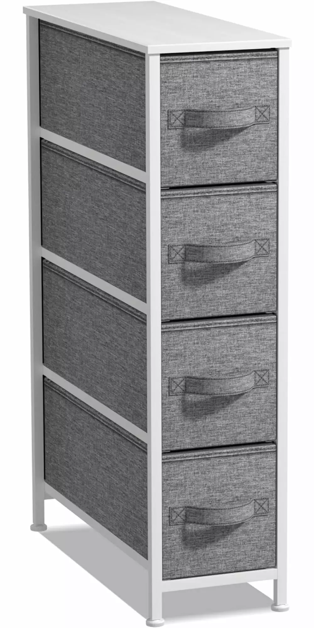 Sorbus Narrow 4-Drawer Dresser Space-Saving Storage Bedroom Bathroom Laundry White