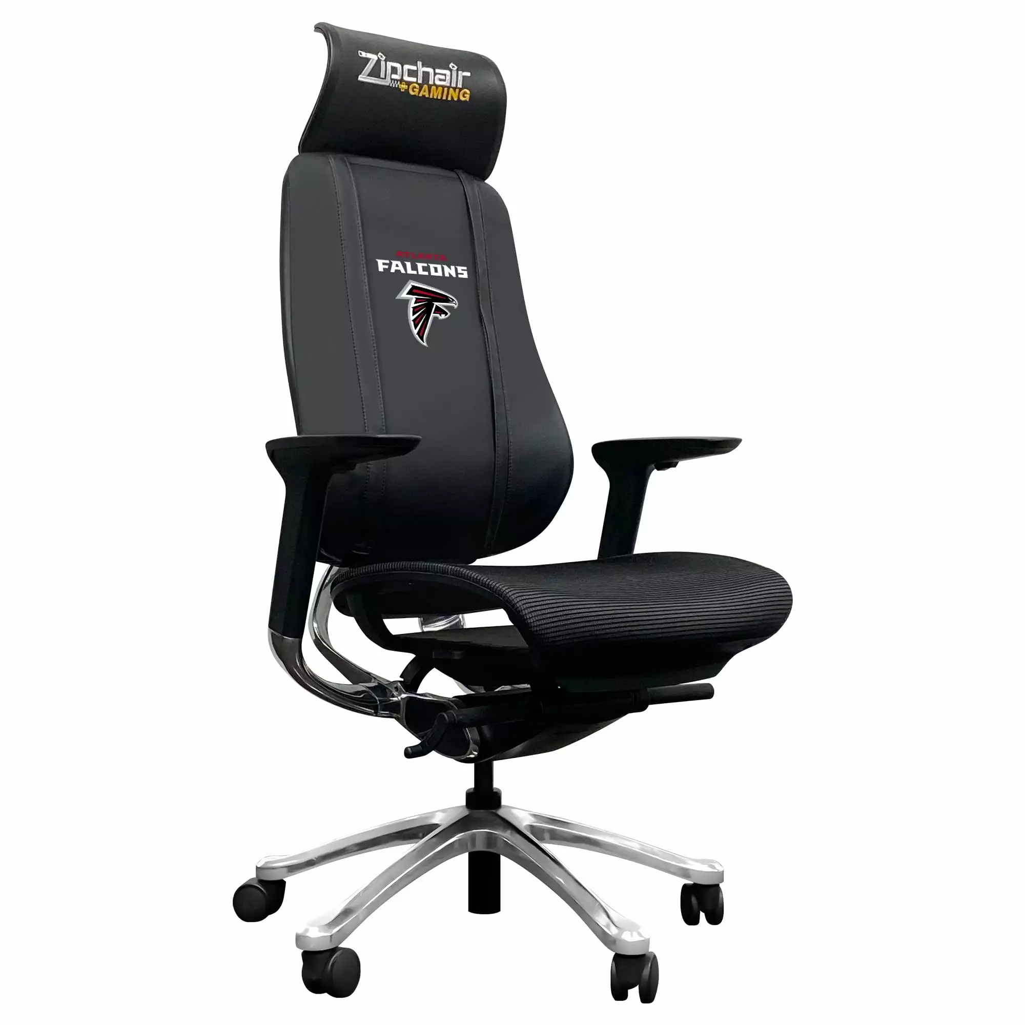 Atlanta Falcons Secondary Logo PhantomX Mesh Gaming Chair Zipper System DreamSeat