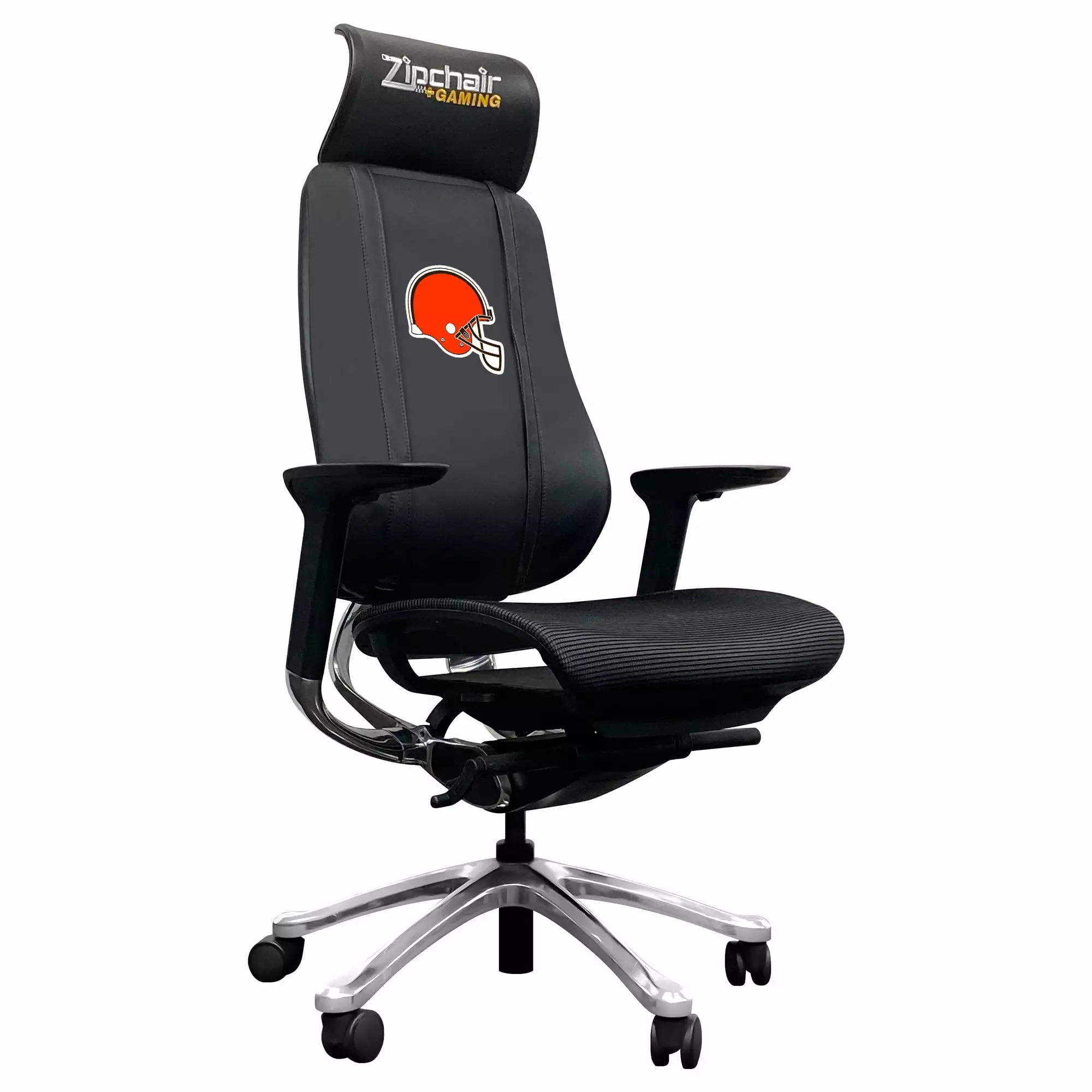 Cleveland Browns Helmet Logo PhantomX Mesh Gaming Chair Zipper System DreamSeat
