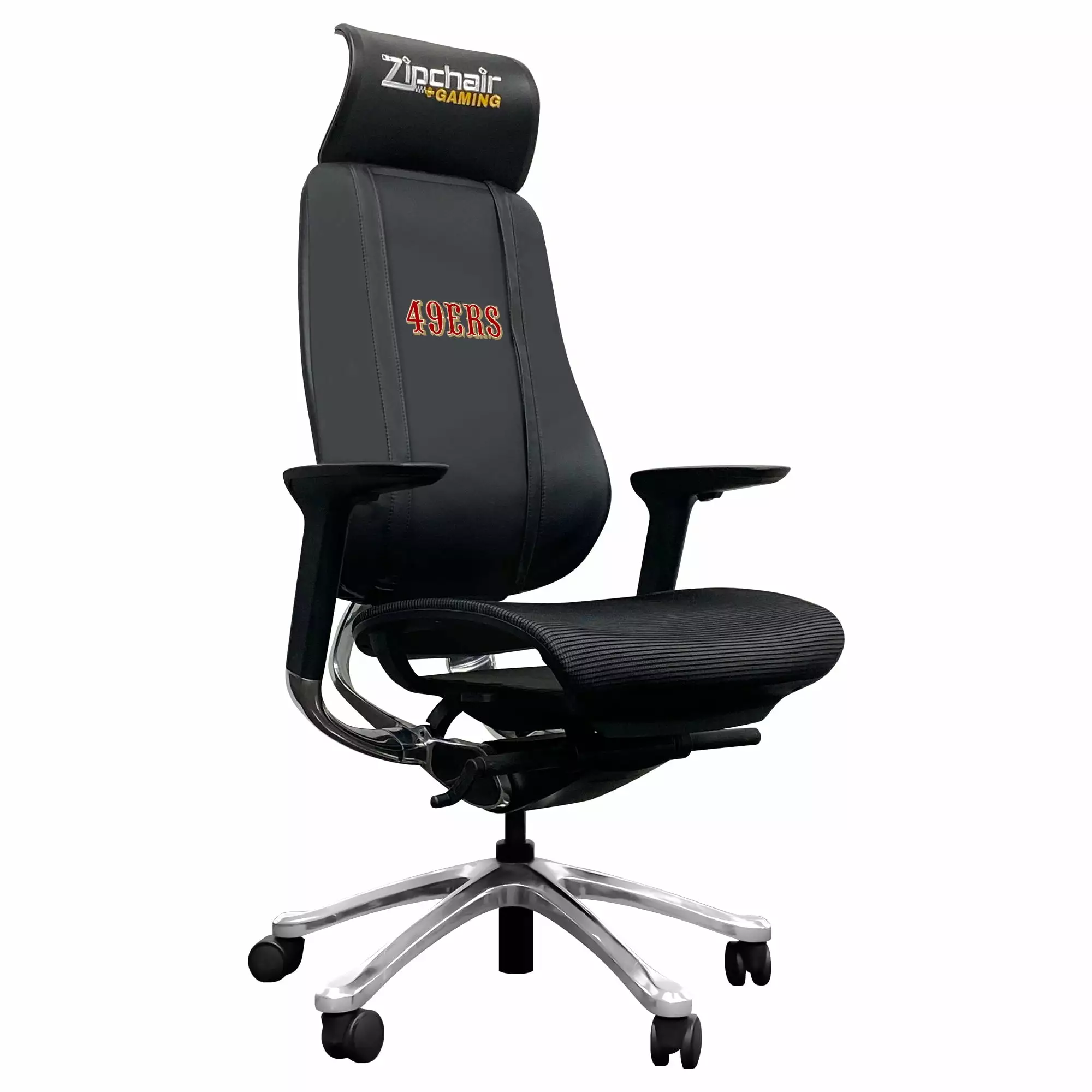 San Francisco 49ers Secondary Logo PhantomX Mesh Gaming Chair Zipper System DreamSeat