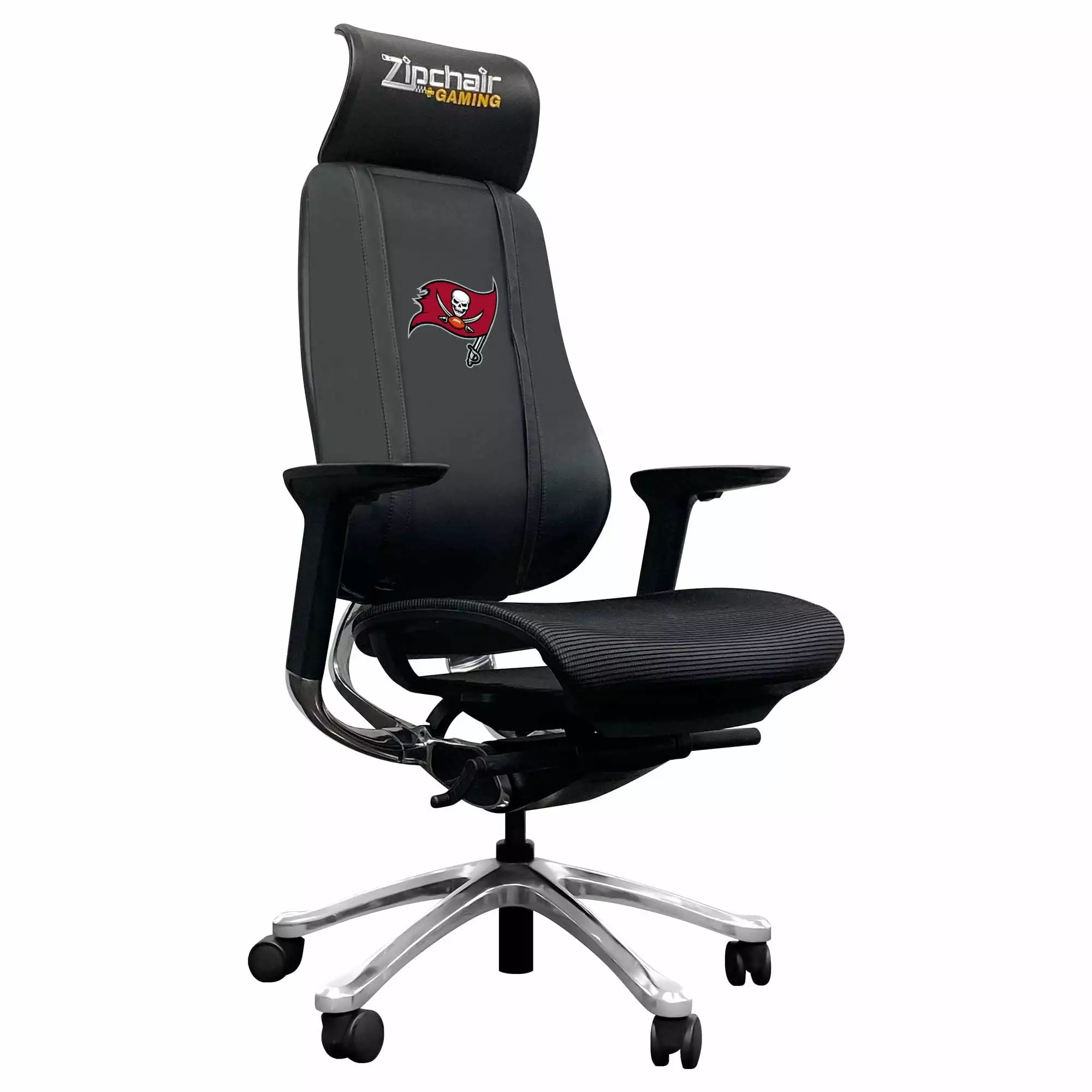 Tampa Bay Buccaneers Primary Logo PhantomX Mesh Gaming Chair Zipper System DreamSeat