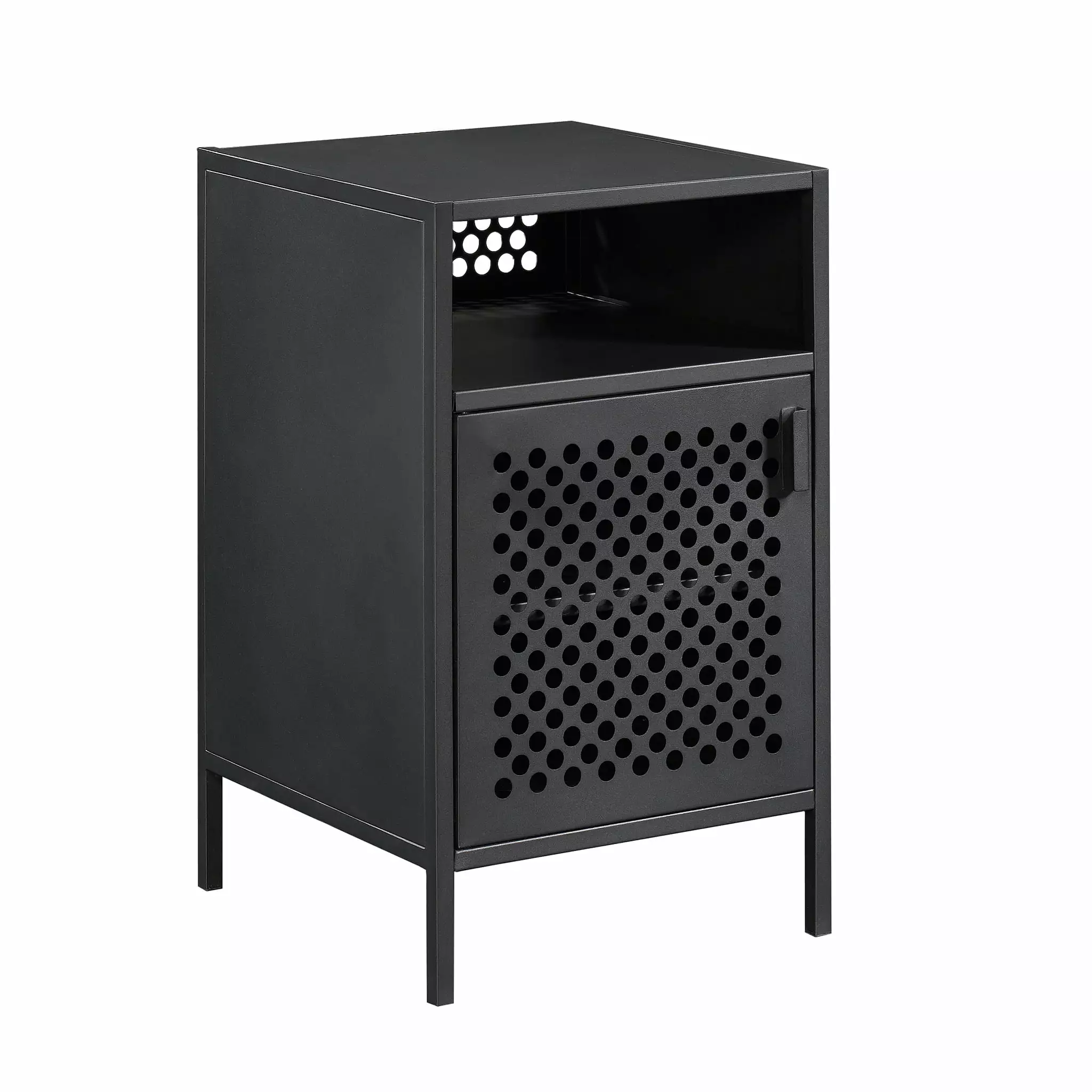 Sauder Boulevard Cafe Night Stand Black Finish Bedroom