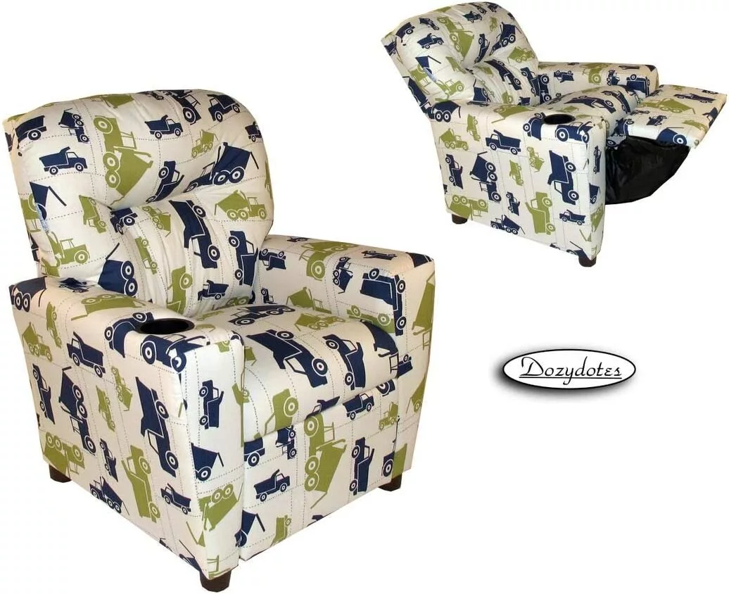 Cup Holder Recliner Dump Truck Fun Kids Chair Built- Cup Holder YOJFOTOOU