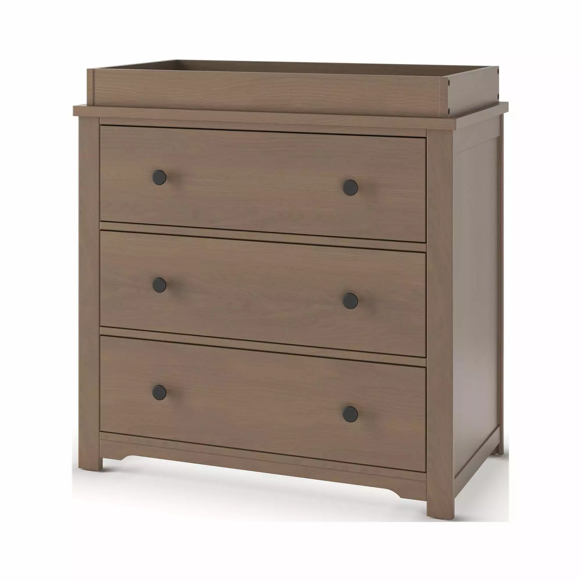 Child Craft Harmony 3-Drawer Dresser Table Topper Kit Dusty Heather