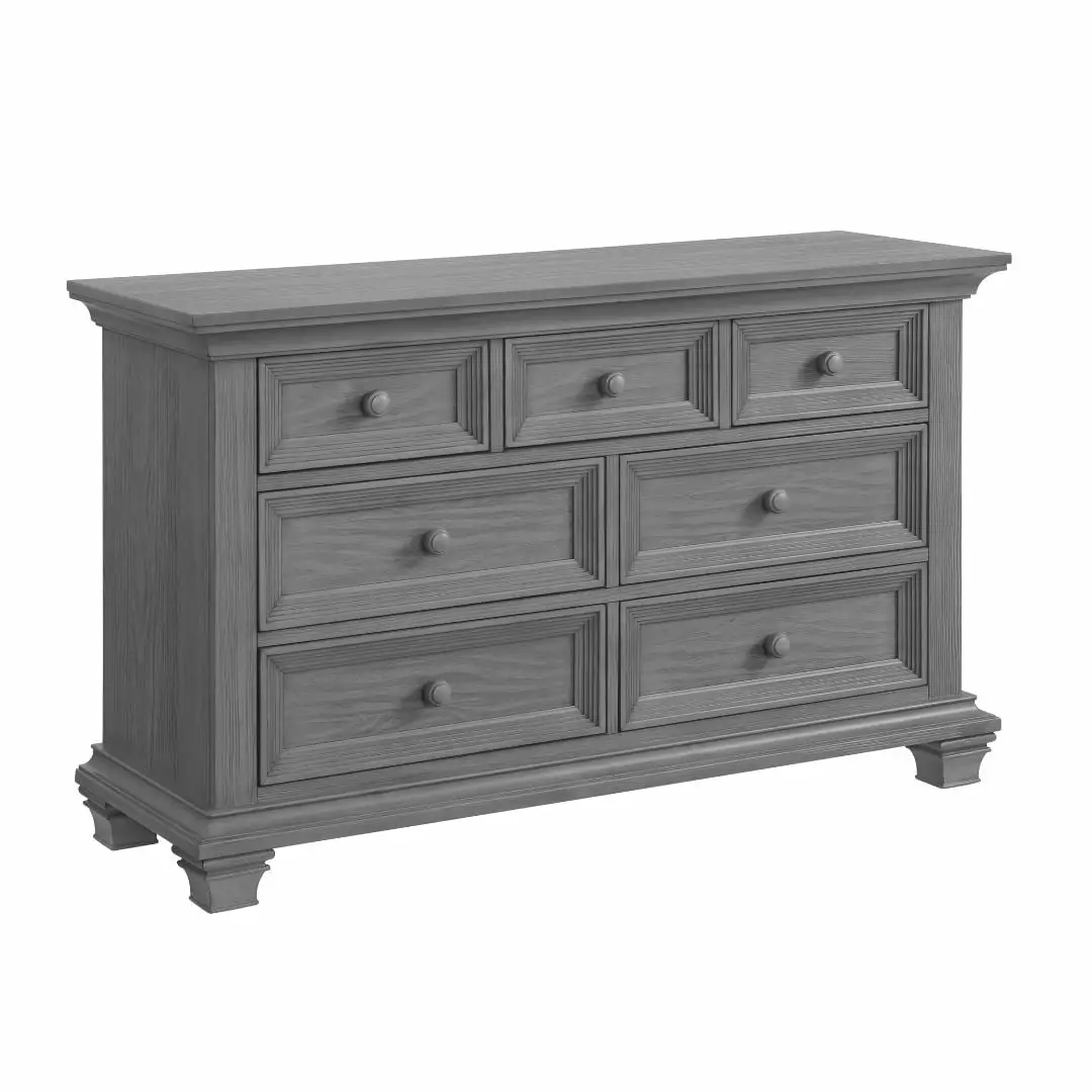 Oxford Baby Weston 7 Drawer Dresser Dusk Gray Nursery