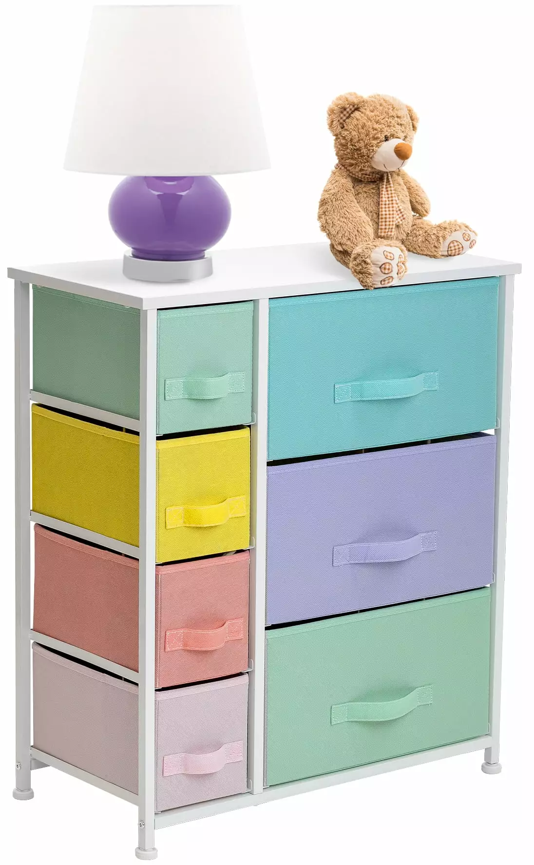 Sorbus 7-Drawer Arranger Dresser Baby Nursery Kids Children Room Easy Assembly