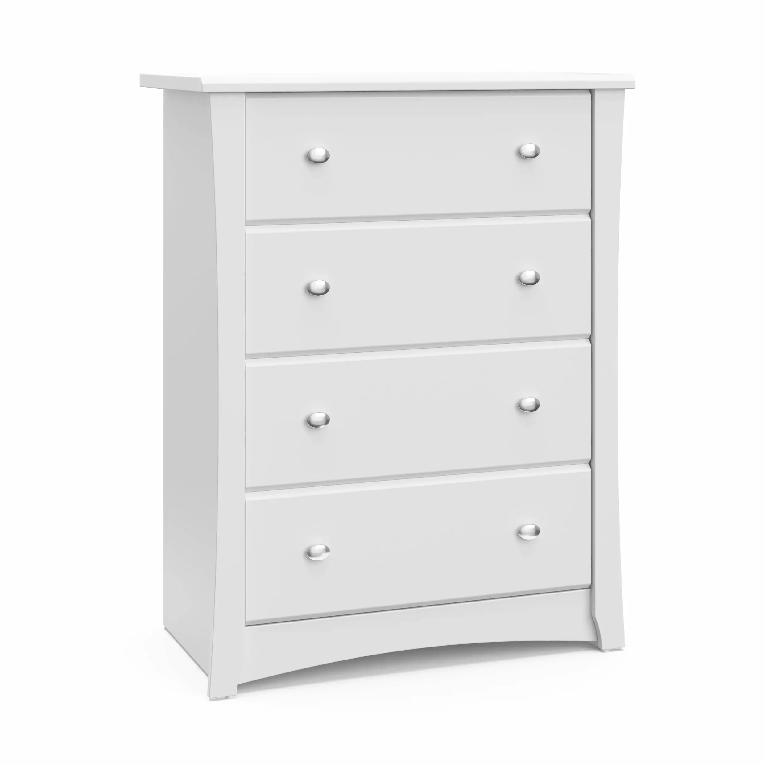 Storkcraft Crescent 4 Drawer Nursery Dresser White