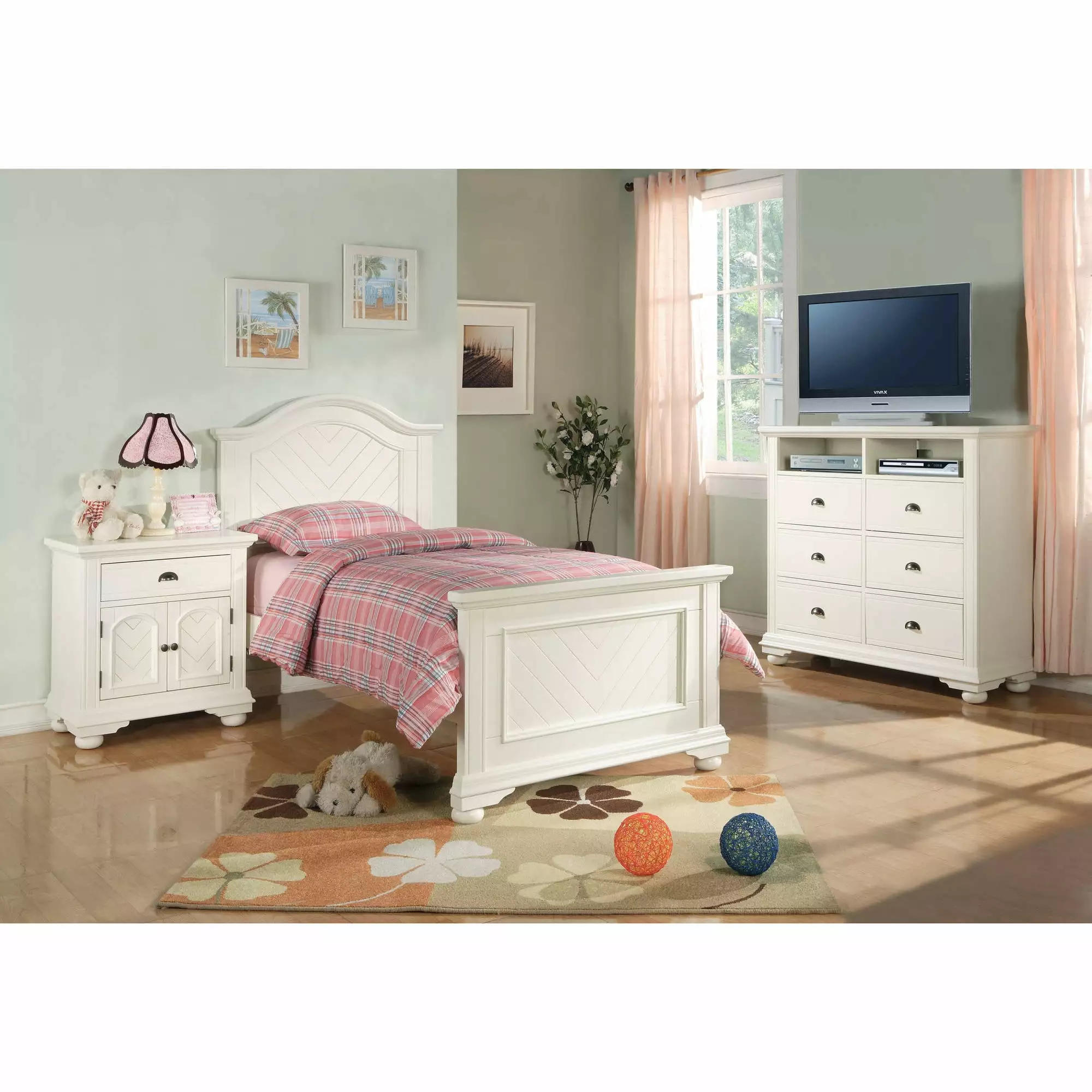 Picket Houtilize Addison Panel Bed Headboard White - Multiple Sizes Available Picket House Furnishings
