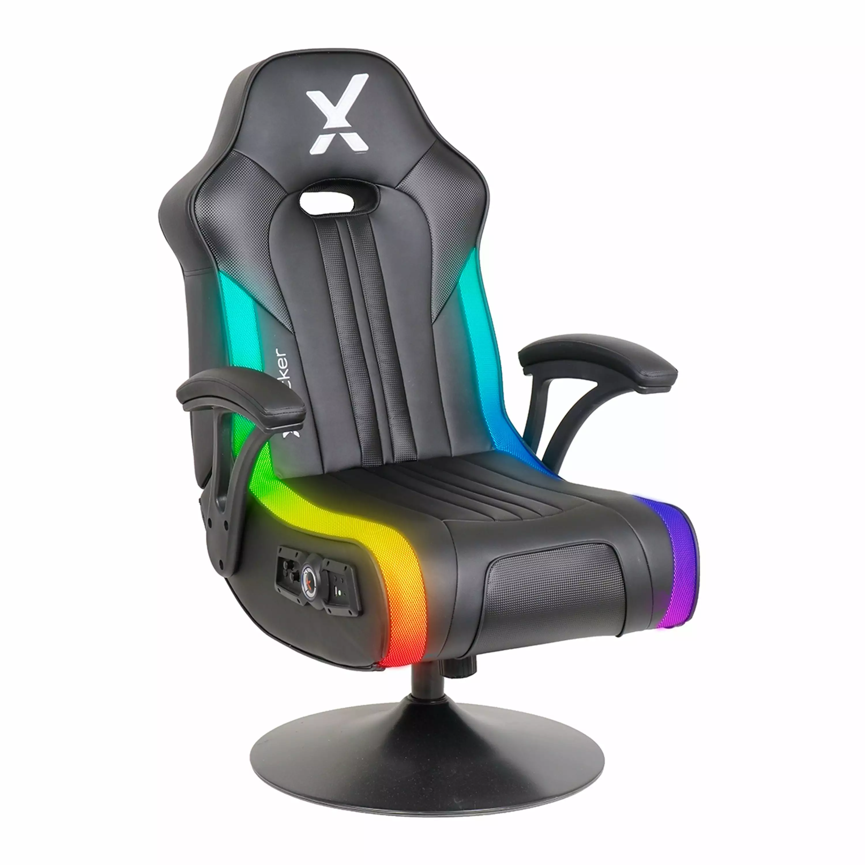 X Rocker Torque RGB Audio Pedestal Gaming Chair Subwoofer and Vibration Black RGB
