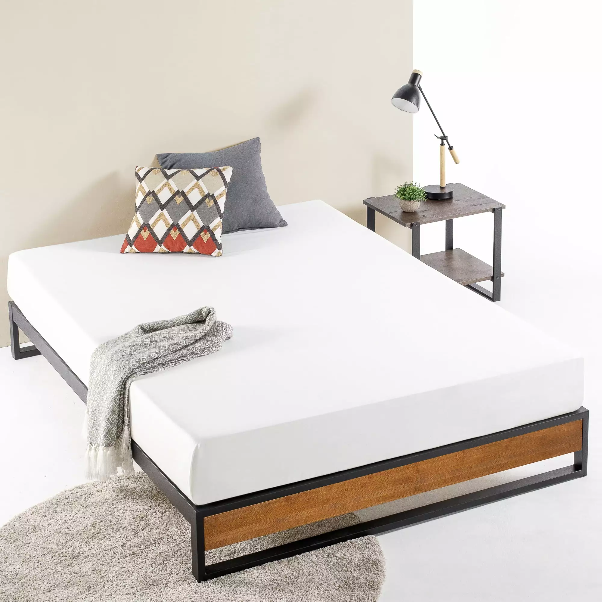 Zinus King Size Bamboo and Metal Platform Bed - Good Design Award Winner Suzanne 10