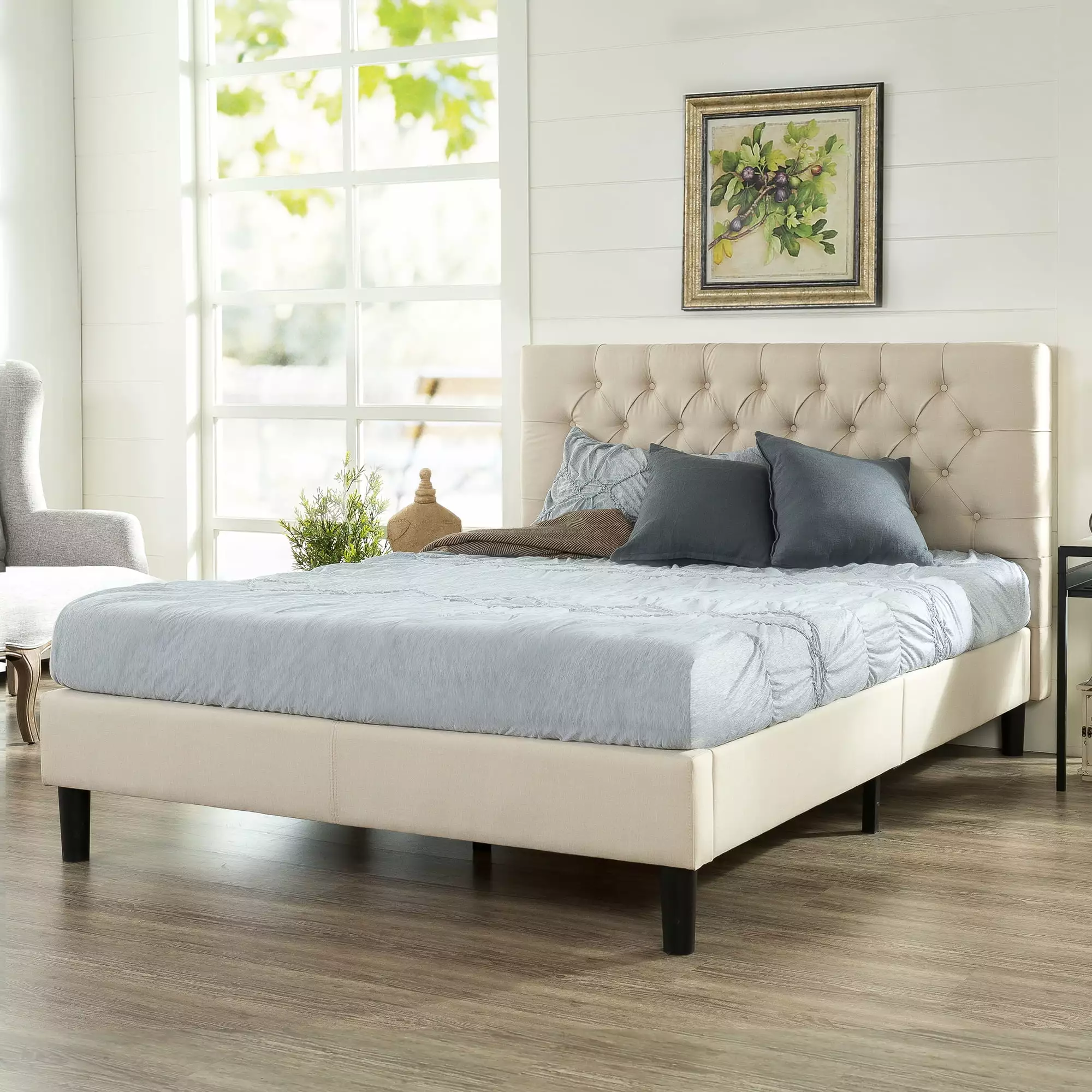 Zinus Misty 42 Upholstered Platform Bed Frame King Size