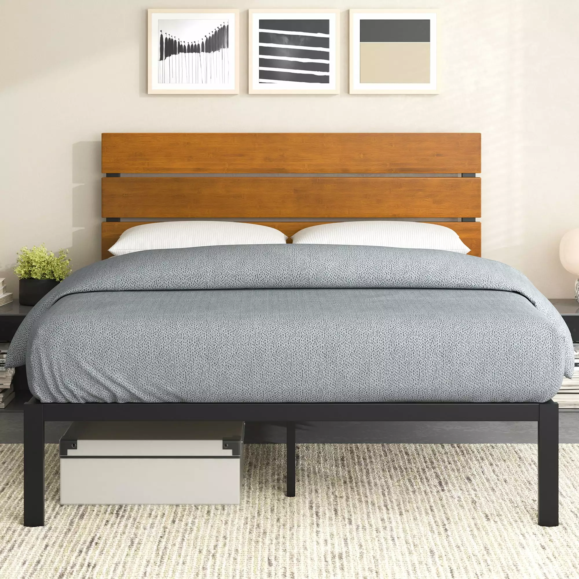 Zinus Paul 42 Metal Platform Bed Frame Full Size No Box Spring Needed